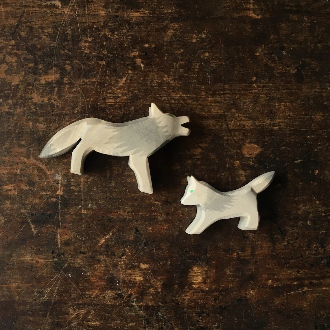 Handcrafted Wooden Wolf - Image 3