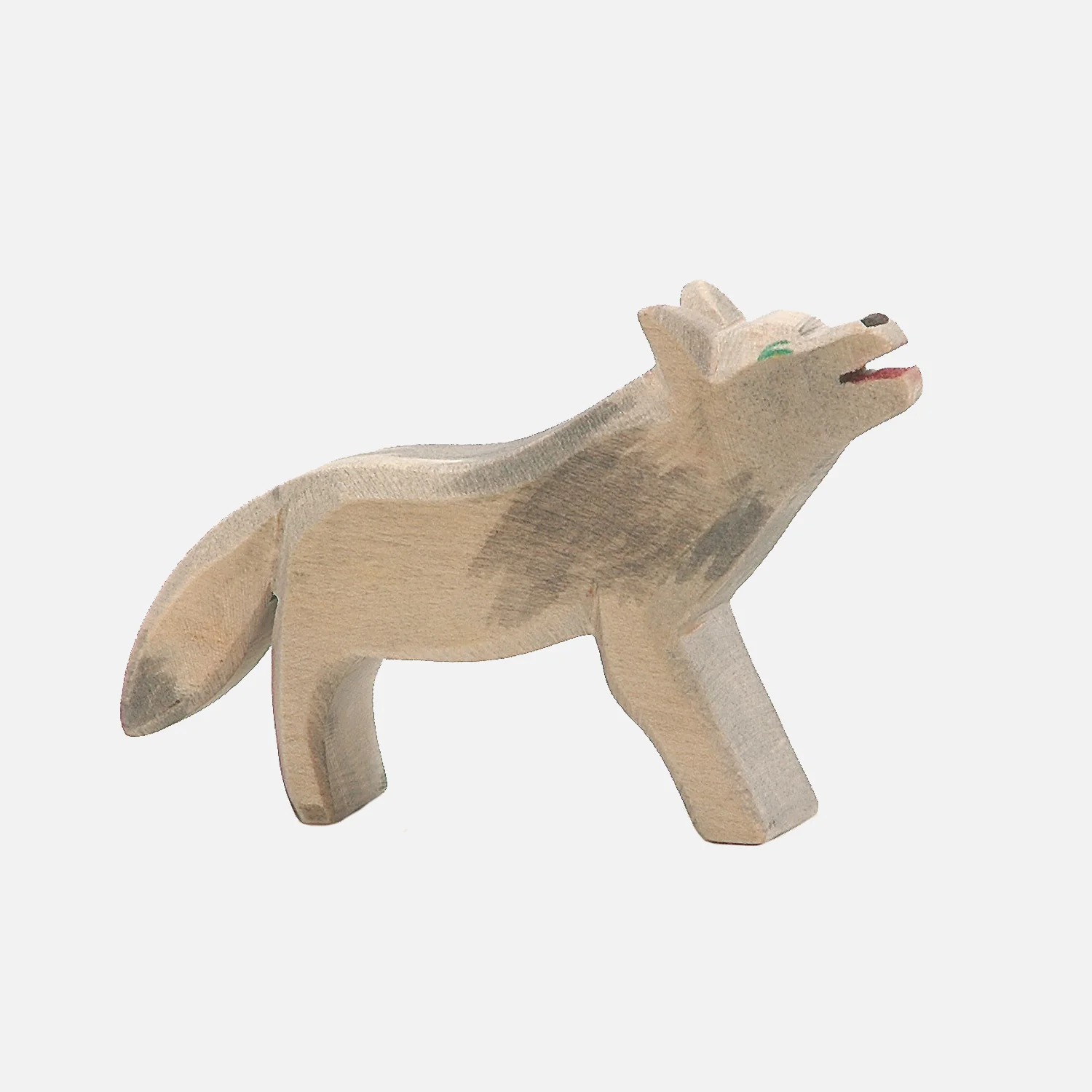Handcrafted Wooden Wolf - Image 4