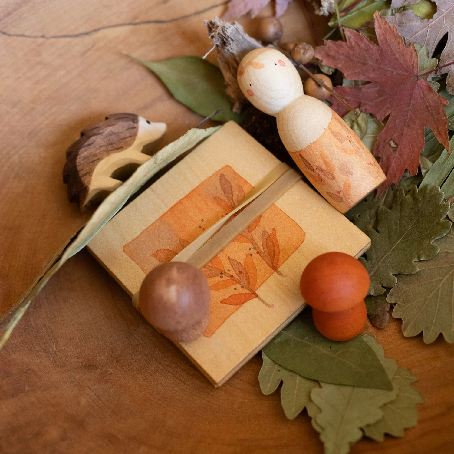Handcrafted Wooden Grapat x Ostheimer set - Hello Autumn - Image 2