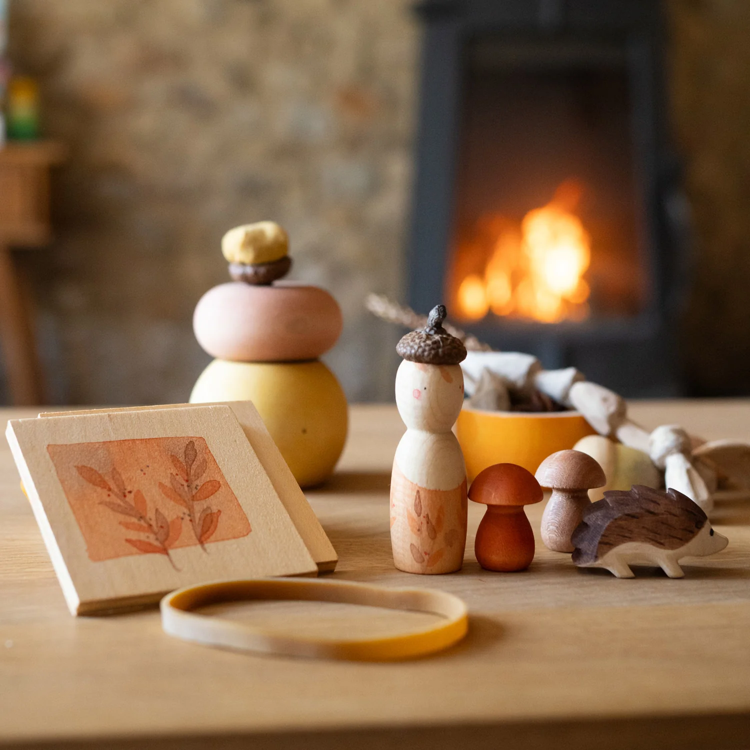 Handcrafted Wooden Grapat x Ostheimer set - Hello Autumn - Image 4