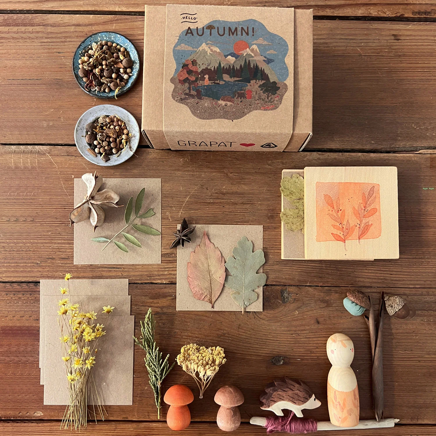 Handcrafted Wooden Grapat x Ostheimer set - Hello Autumn - Image 5