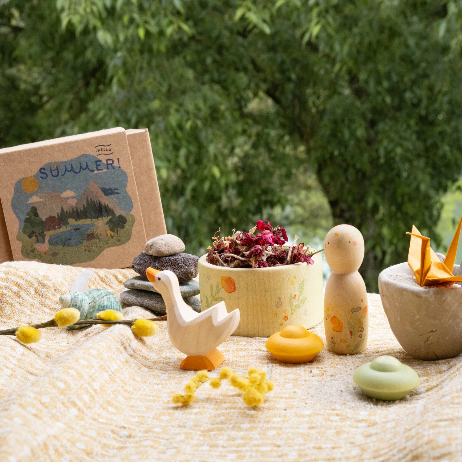 Handcrafted Wooden Grapat x Ostheimer set - Hello Summer - Image 2