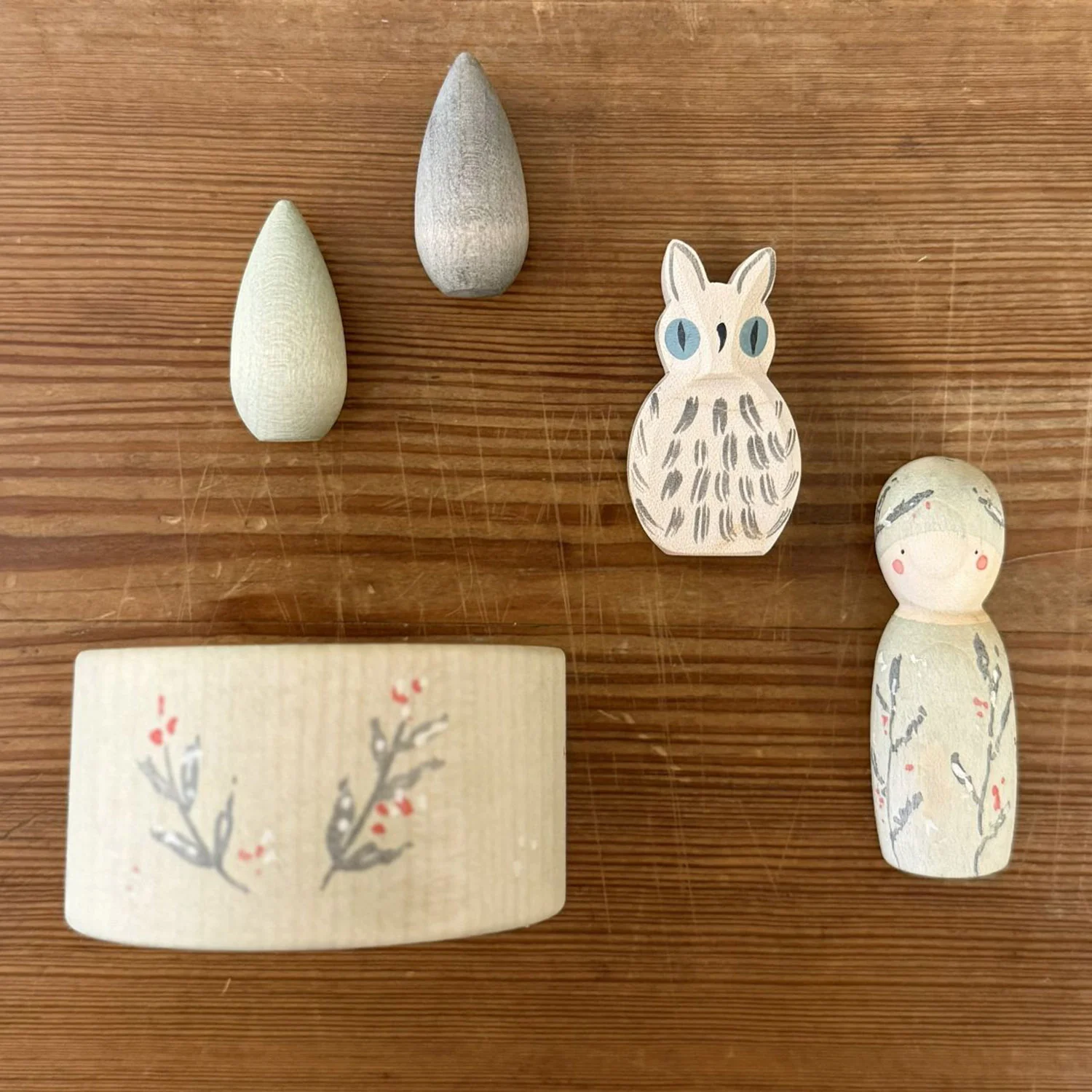 Handcrafted Wooden Grapat x Ostheimer set - Hello Winter - Image 3