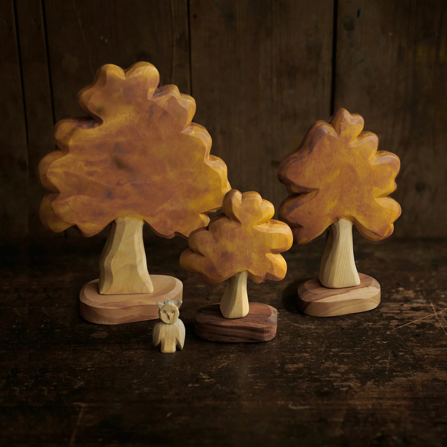 Handcrafted Wooden Medium Autumn Tree - Image 2