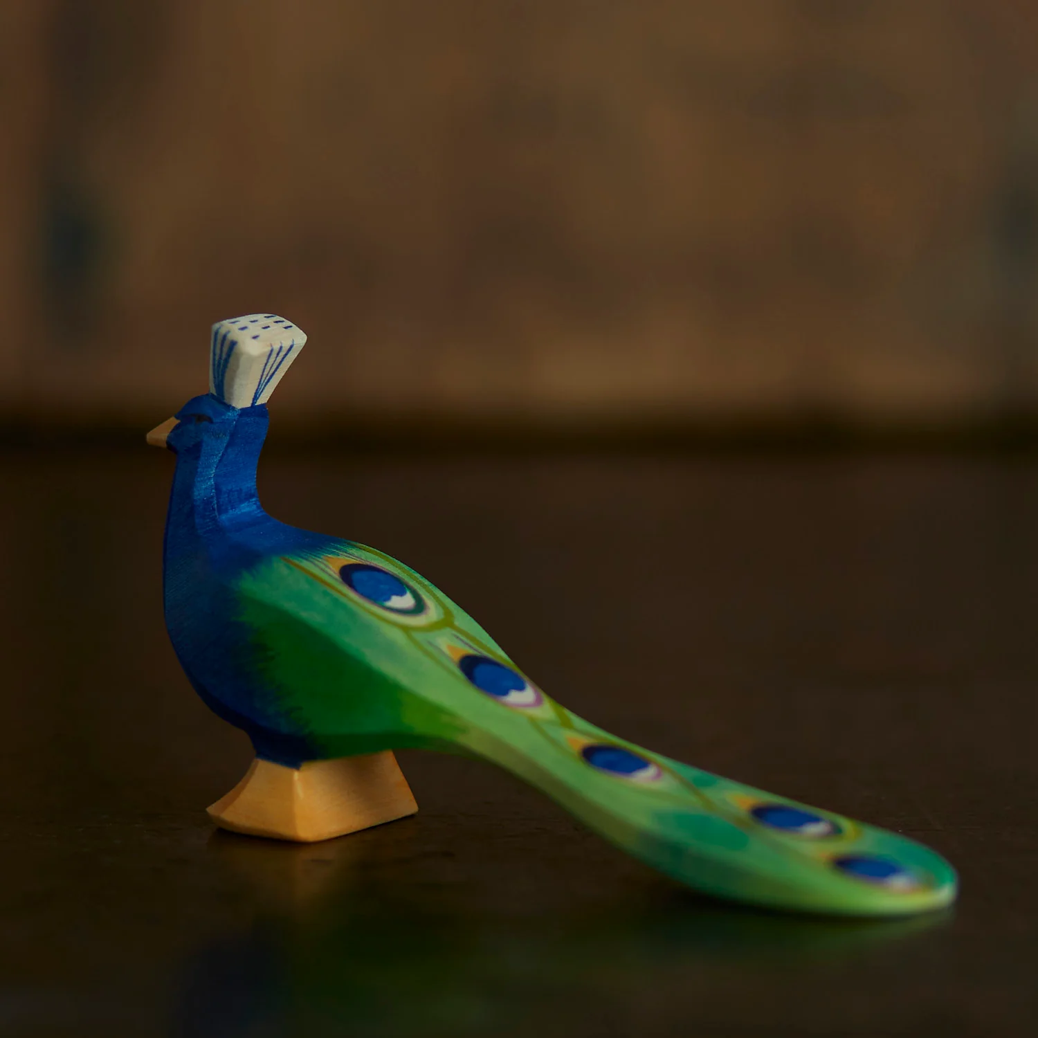 Handcrafted Wooden Peacock - Image 2