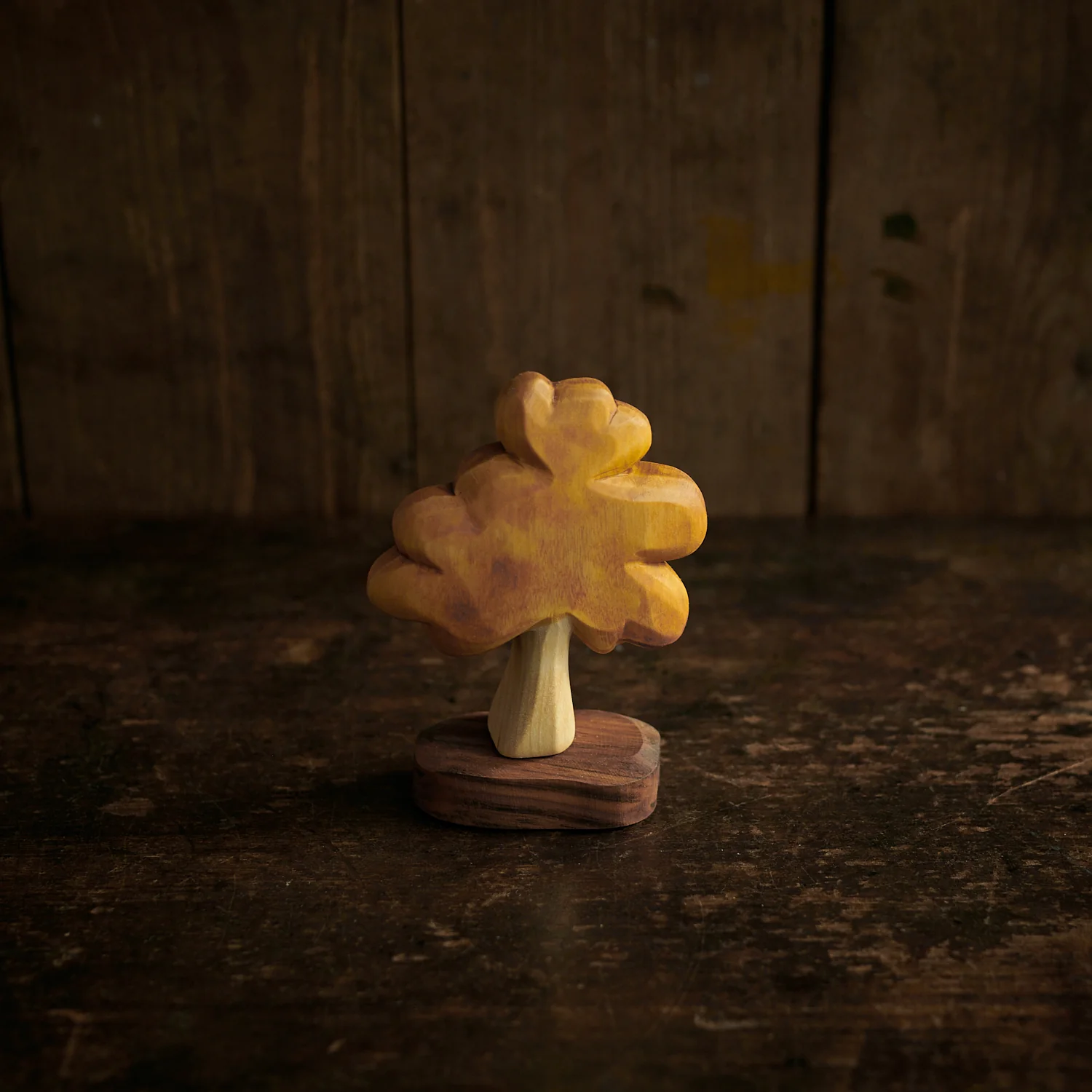 Handcrafted Wooden Small Autumn Tree