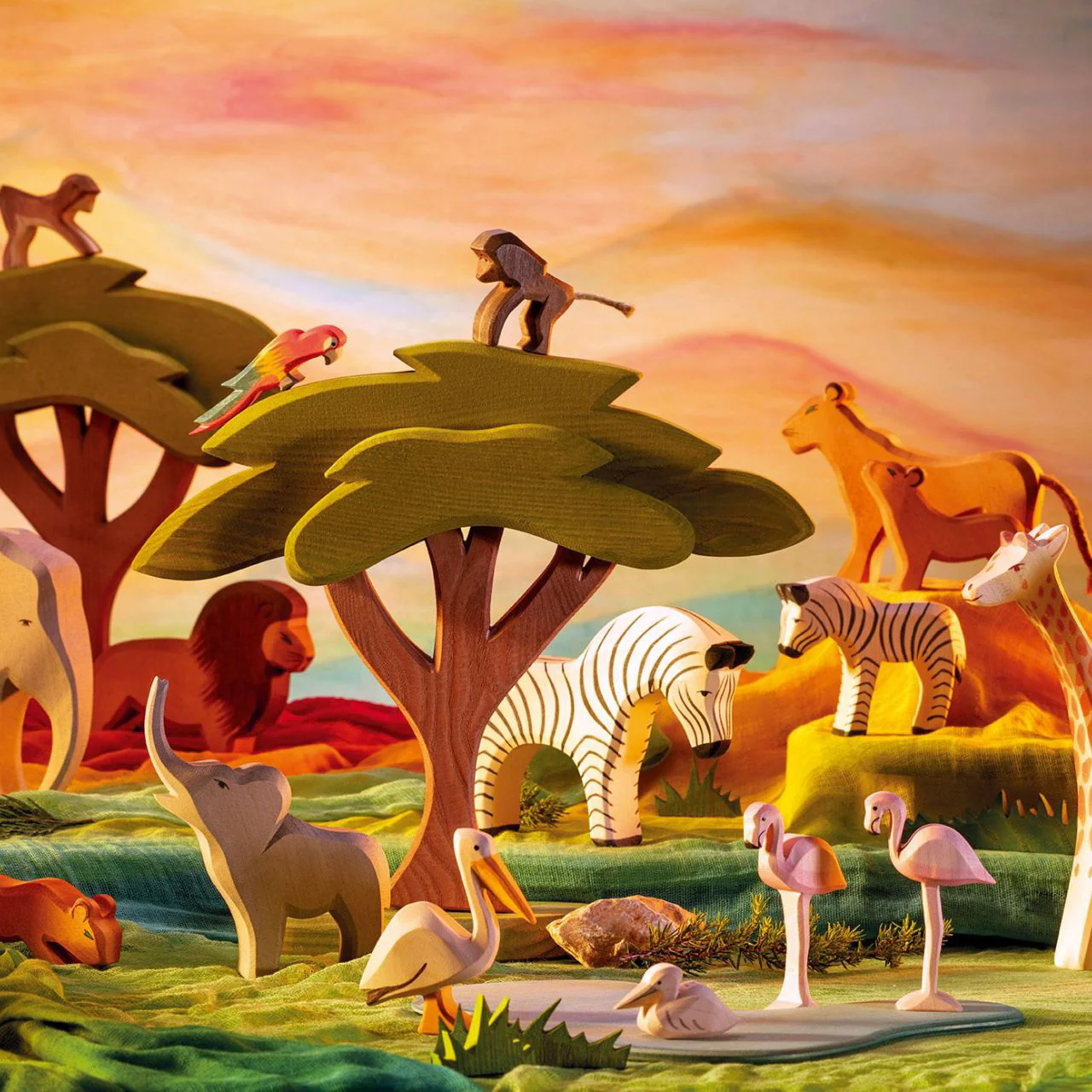 Handcrafted Wooden Zebra - Image 2