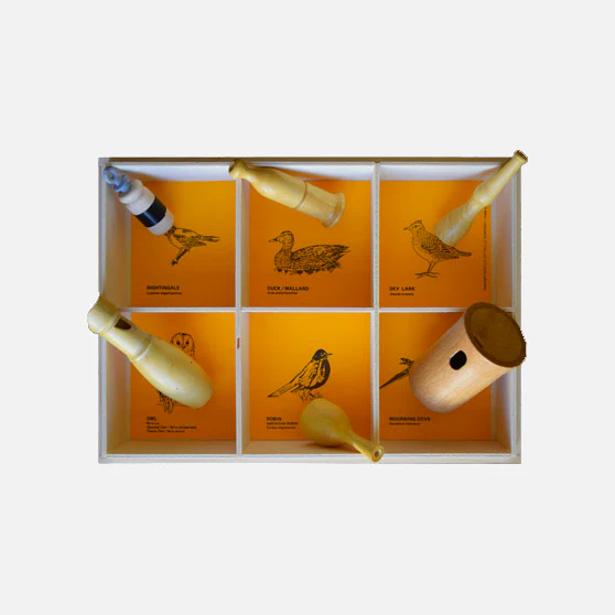 Handmade Wooden Bird Callers - American Birds - Set of 6 - Image 2