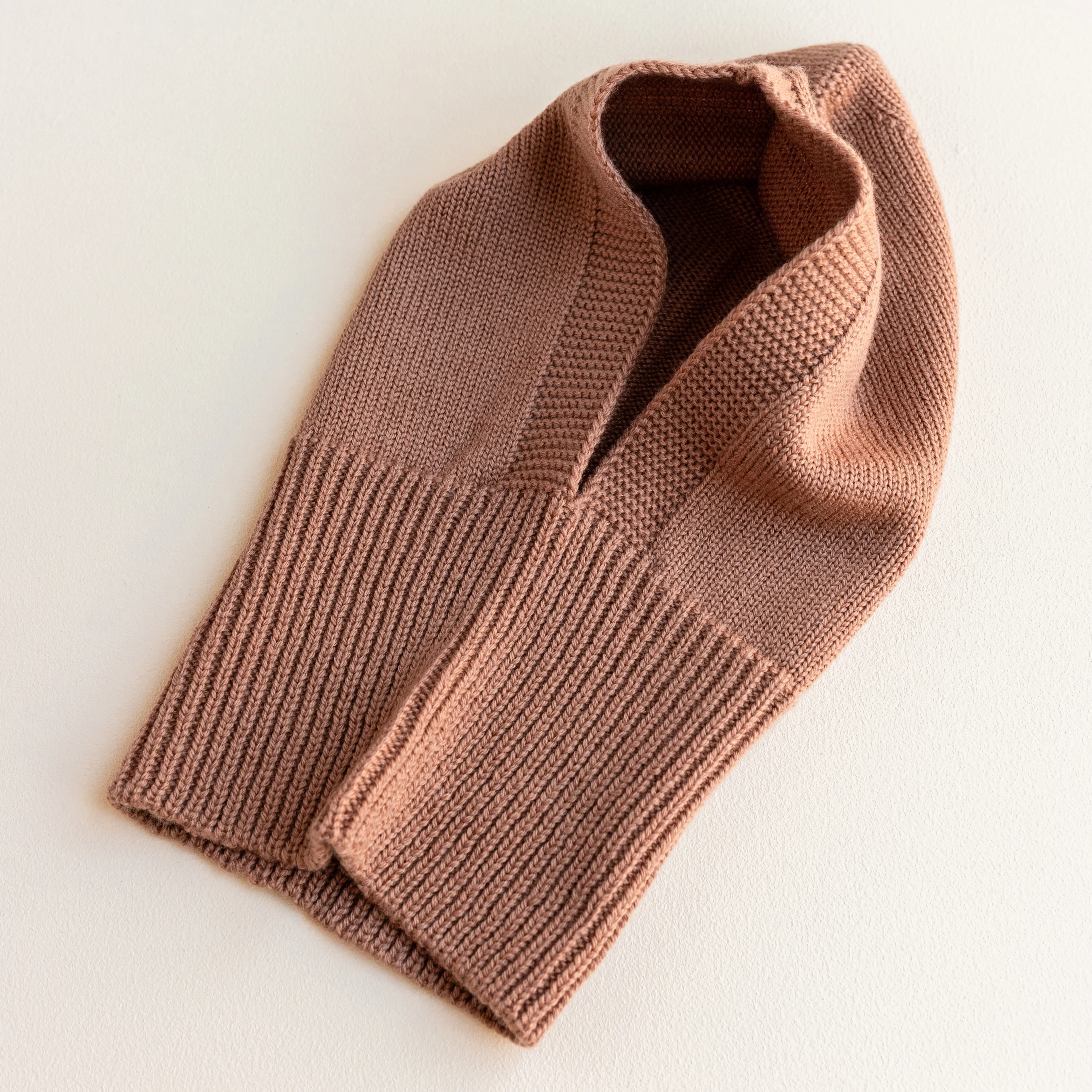 Baby & Kids Merino Wool Eddy Balaclava - Terracotta - Image 4