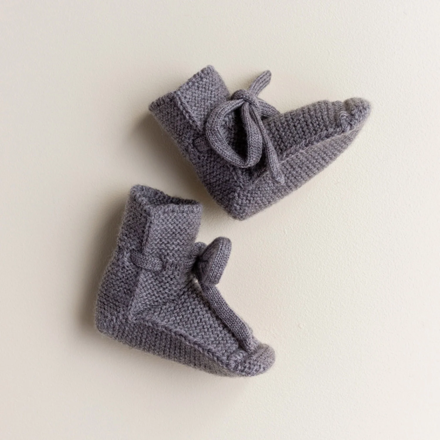 Baby Merino Wool Booties - Otter - Image 2