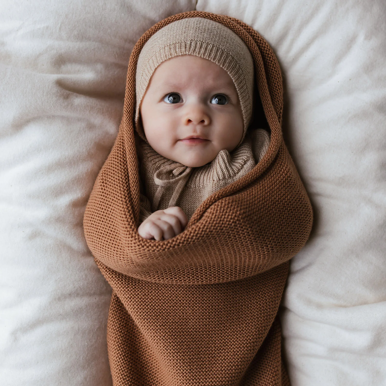 Merino Wool Cocoon - Terracotta - Image 3