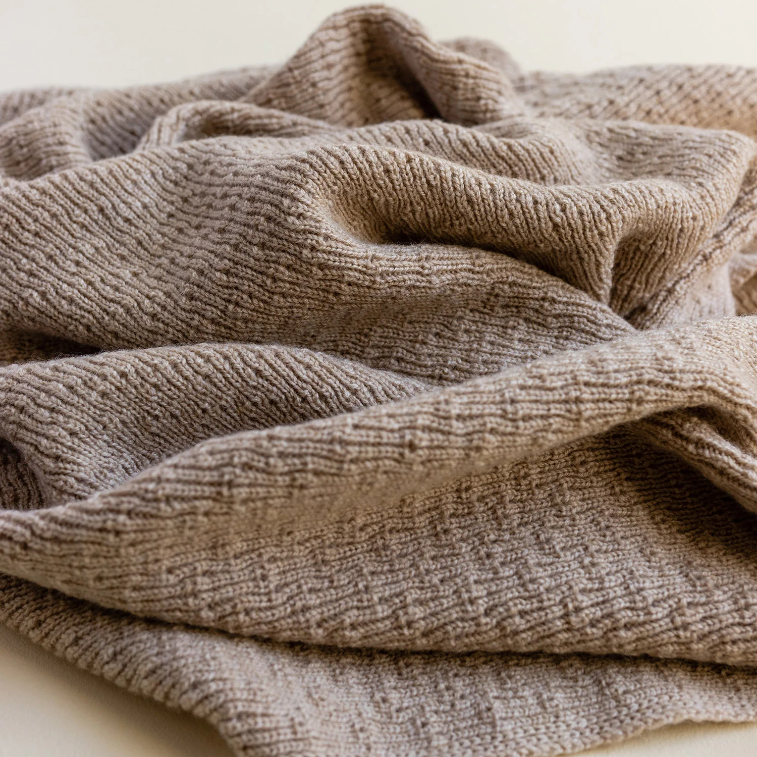 Merino Wool Dora Blanket/Swaddle - Sand - Image 2