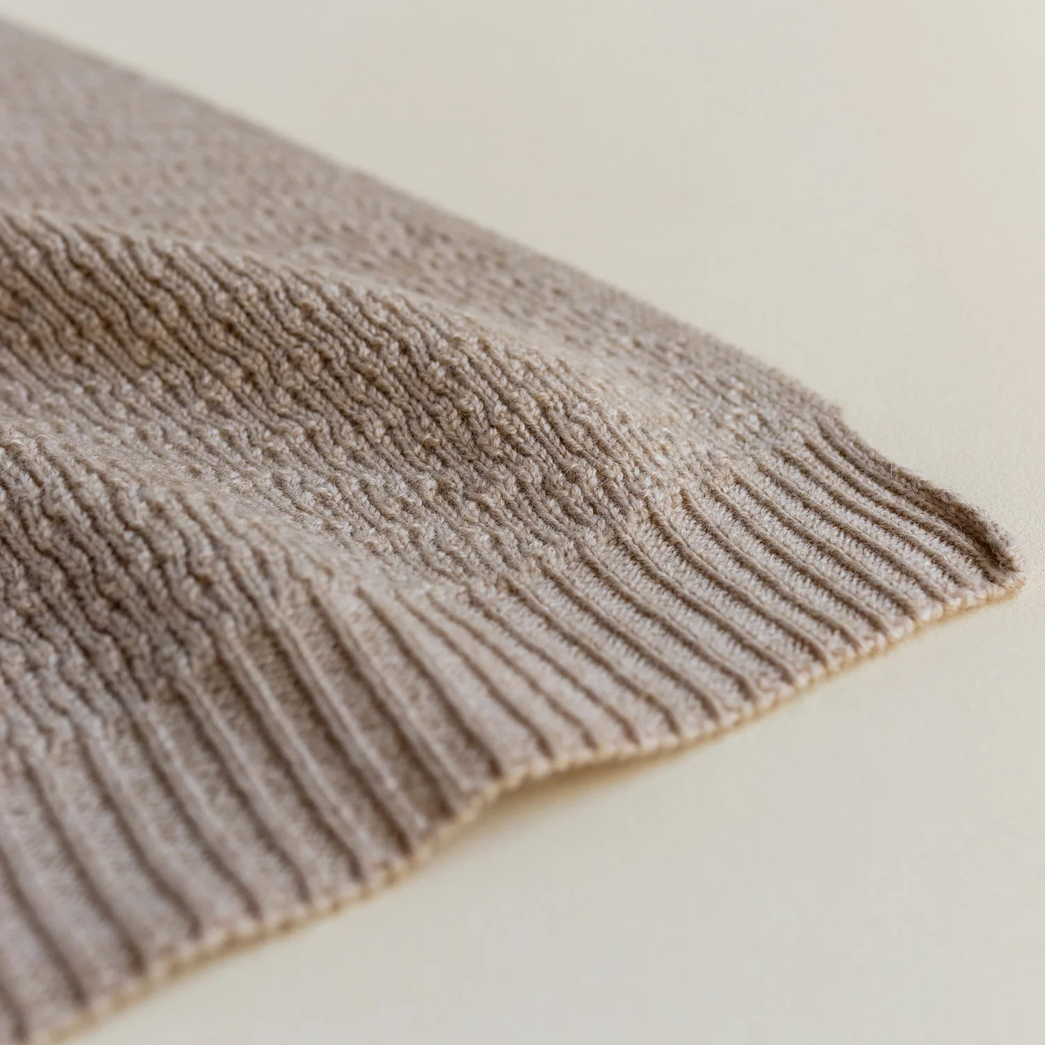 Merino Wool Dora Blanket/Swaddle - Sand - Image 4