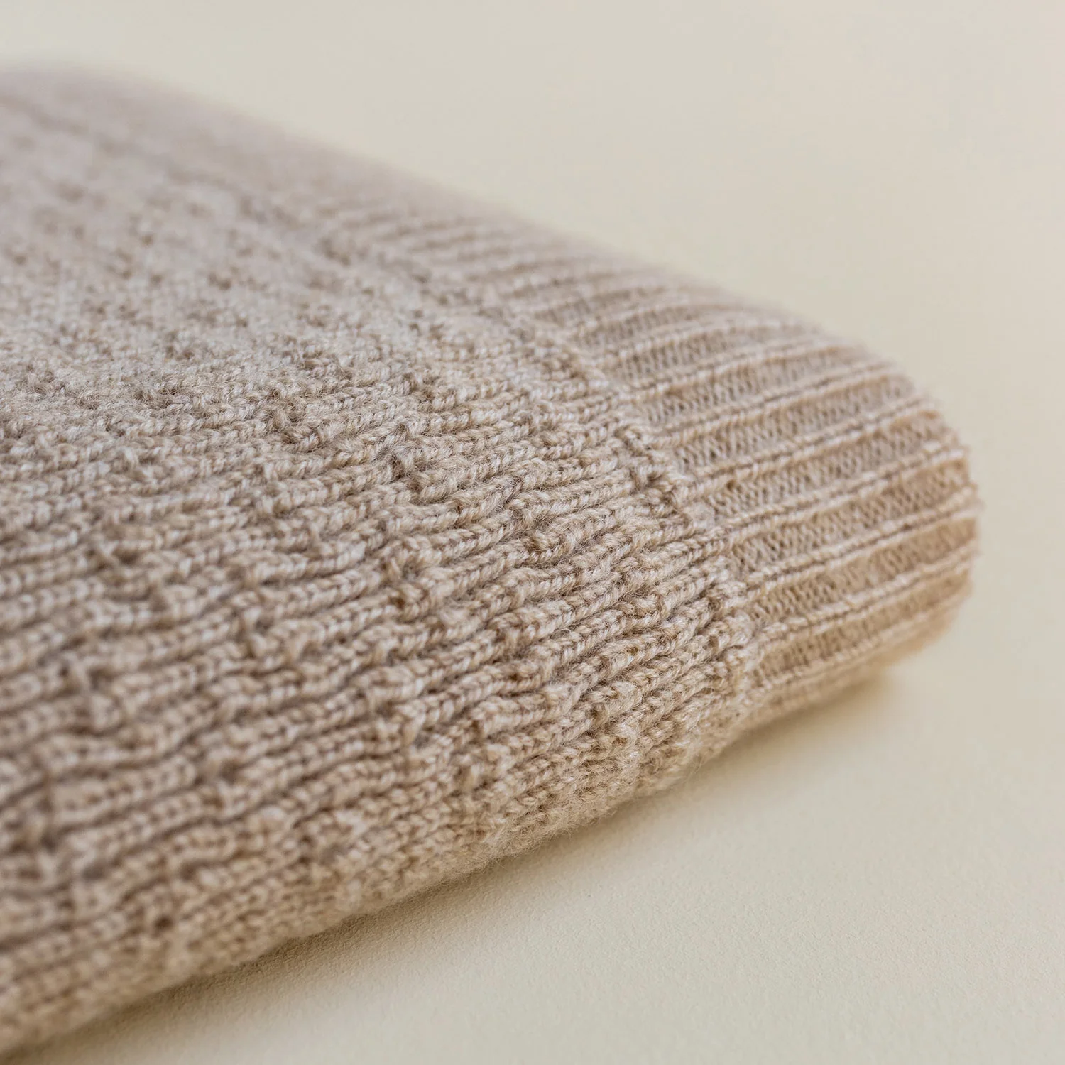 Merino Wool Dora Blanket/Swaddle - Sand - Image 6