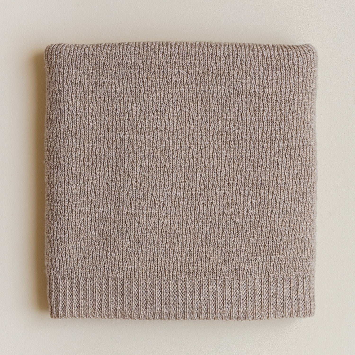 Merino Wool Dora Blanket/Swaddle - Sand - Image 7