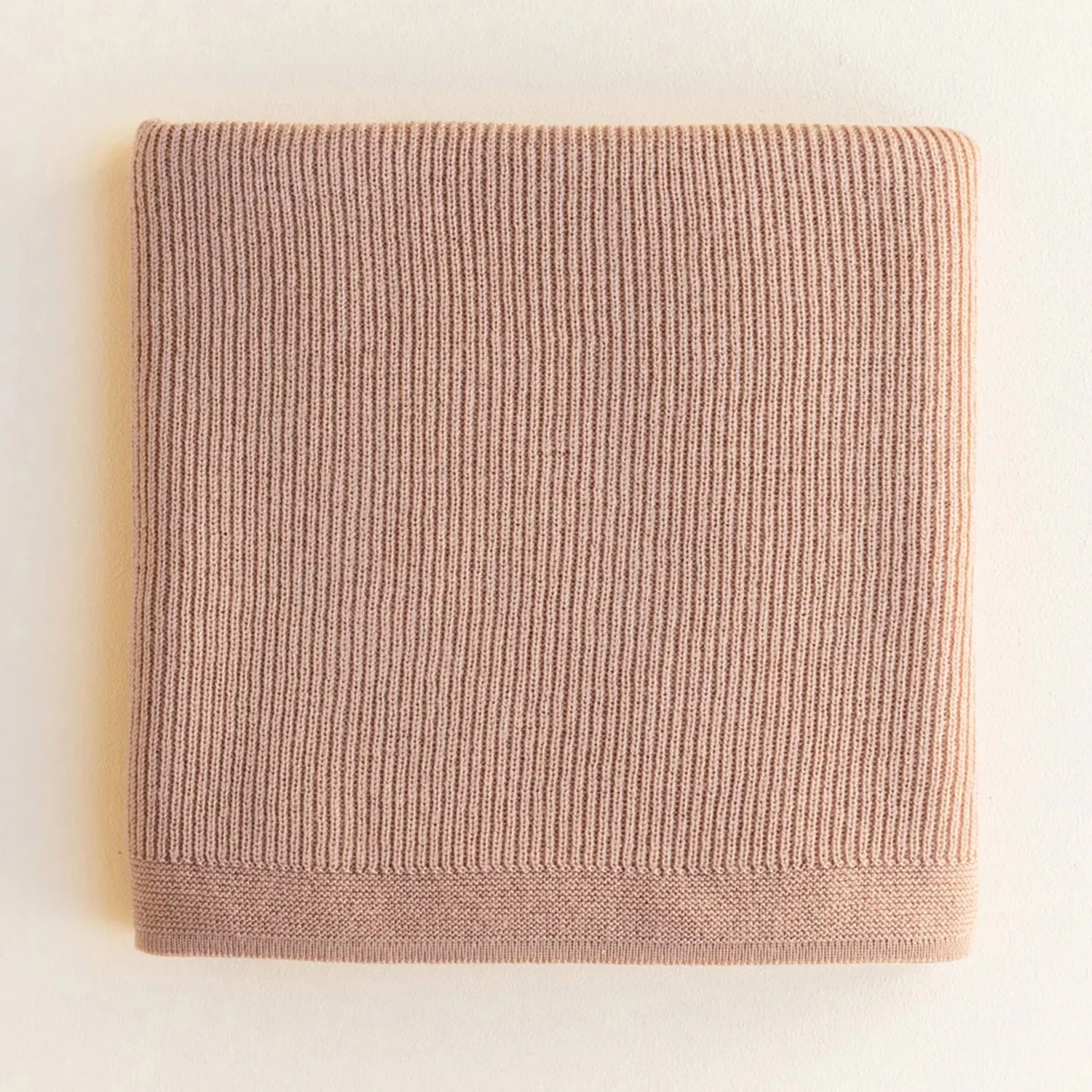 Merino Wool Felix Swaddle/Baby Blanket - Rose - Image 2