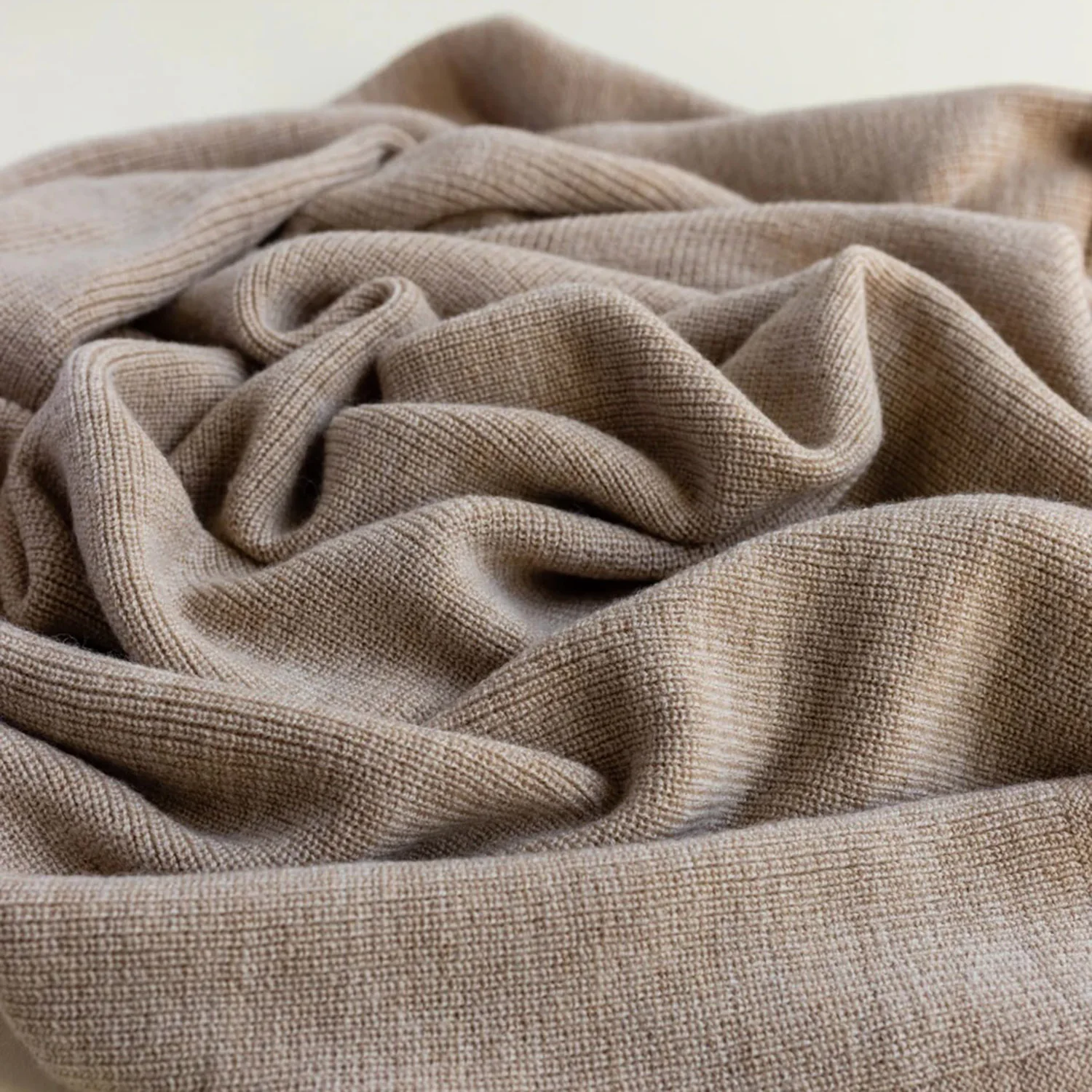 Merino Wool Felix Swaddle/Baby Blanket - Sand - Image 4
