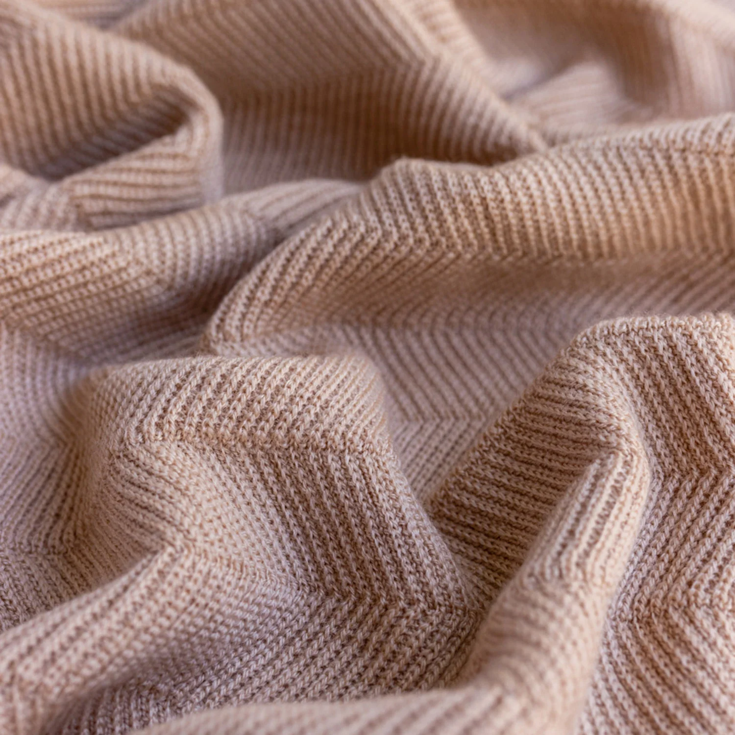 Merino Wool Freddie Blanket/Swaddle - Rose - Image 3