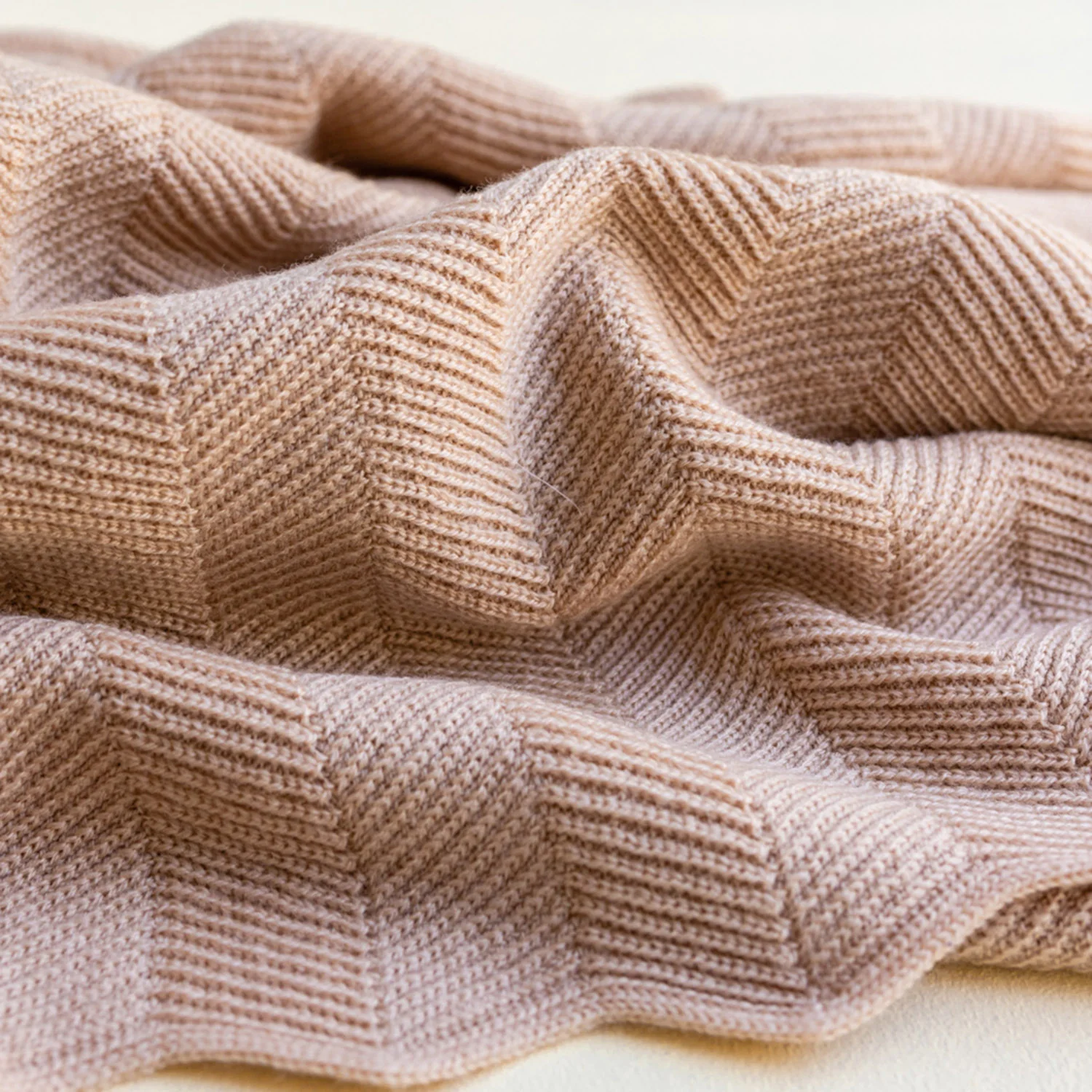 Merino Wool Freddie Blanket/Swaddle - Rose - Image 6