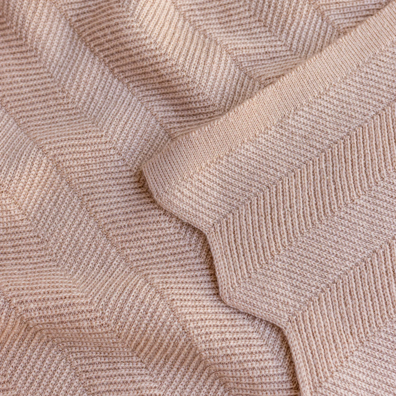 Merino Wool Freddie Blanket/Swaddle - Rose - Image 7