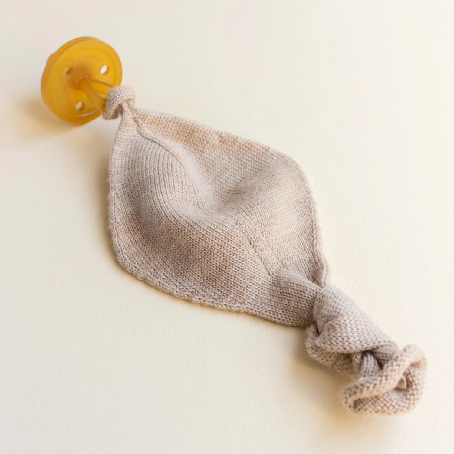 Merino Wool Titi Soother Holder - Sand - Image 5