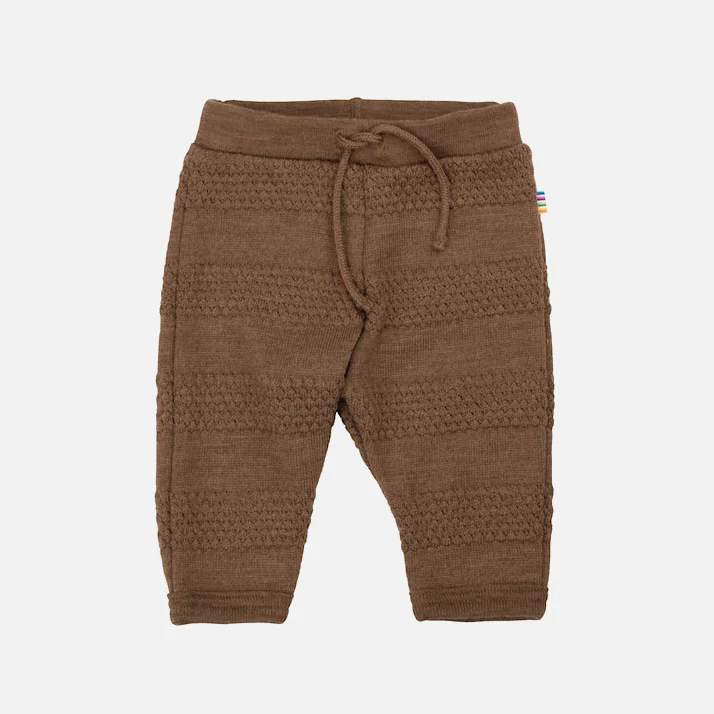 Baby & Kids Merino Wool Sailor Knit Pants - Caramel