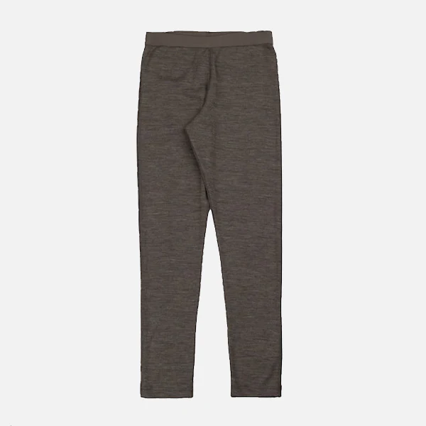 Kids Merino Wool/Silk Leggings - Ash