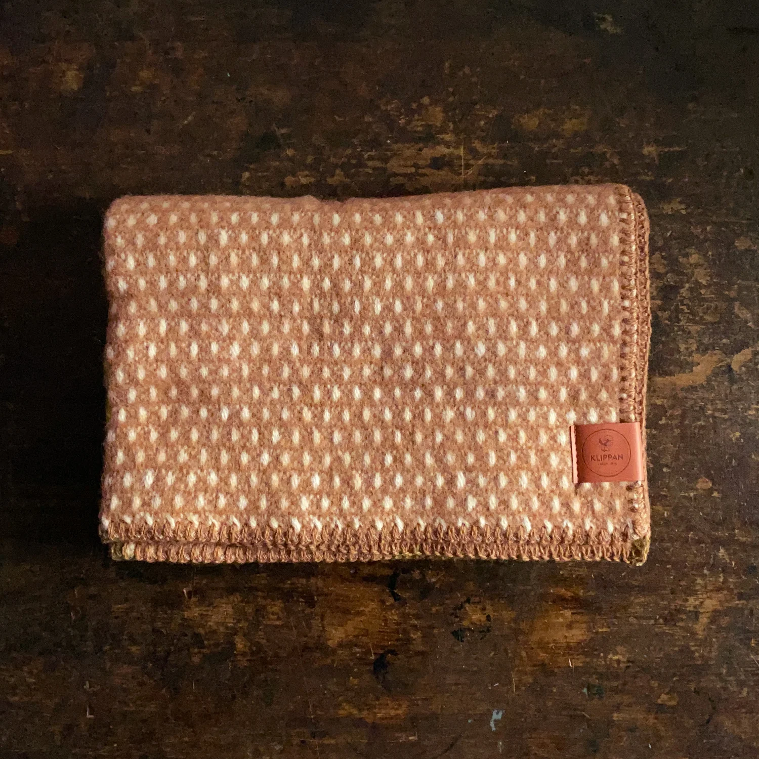 Lambswool Knut Baby Blanket/Swaddle - Nougat