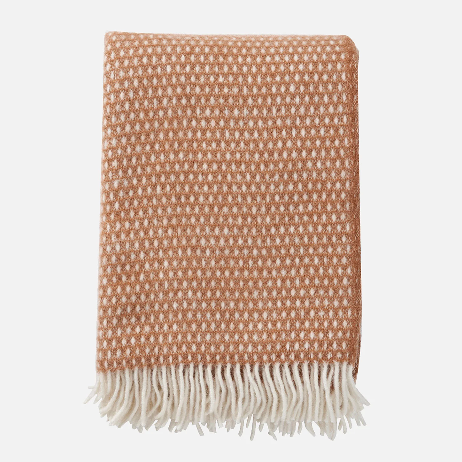 Lambswool Knut Blanket/Throw - Nougat - Image 2