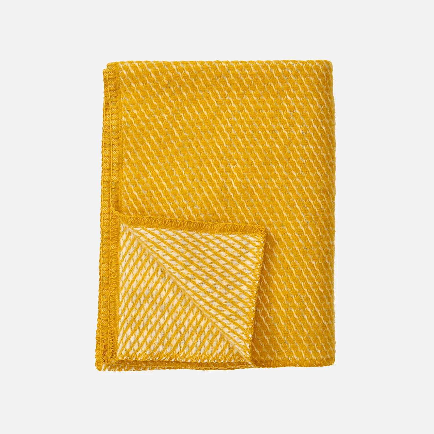 Lambswool Velvet Midi Blanket/Throw - Saffron - Image 3
