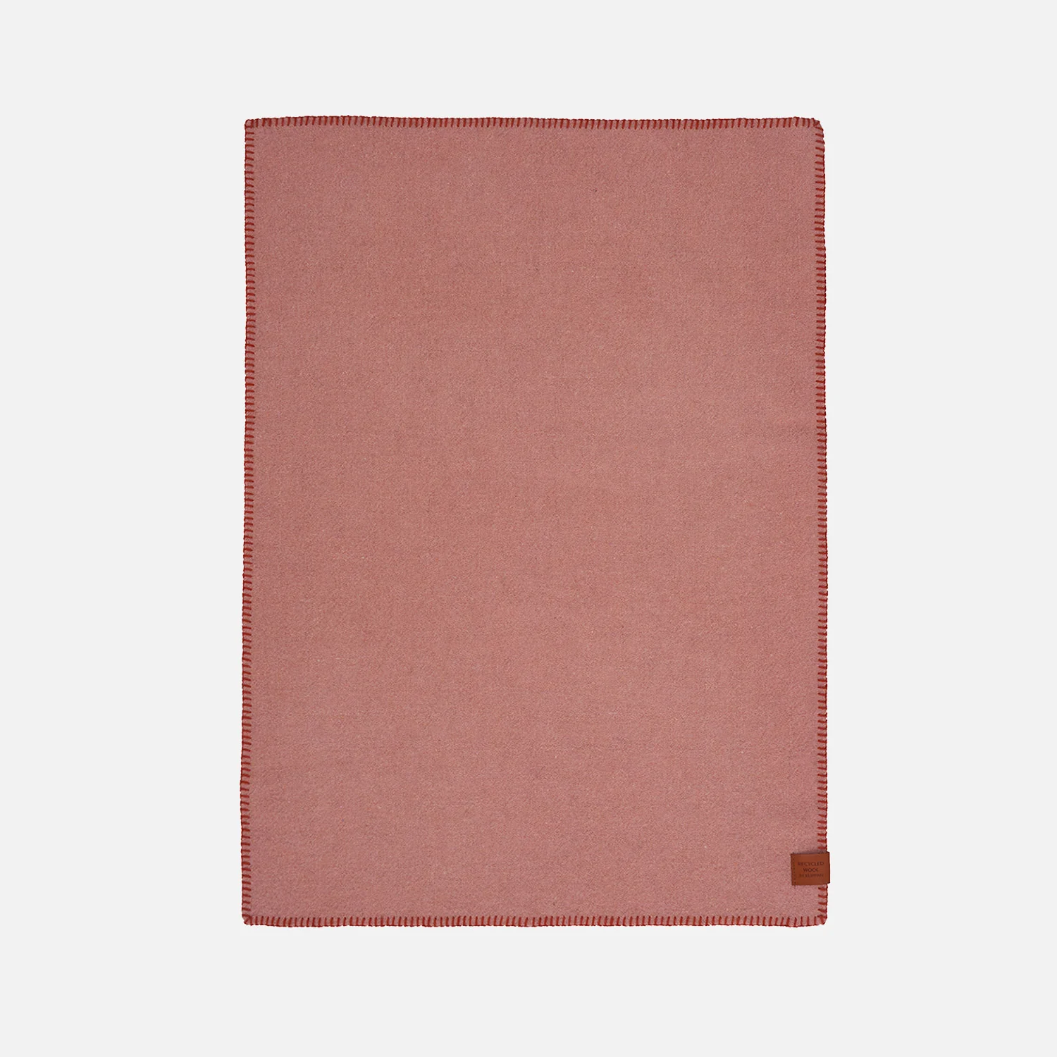 Lambswool/Recycled Wool Cosy Baby Blanket/Swaddle - Pink/Rust