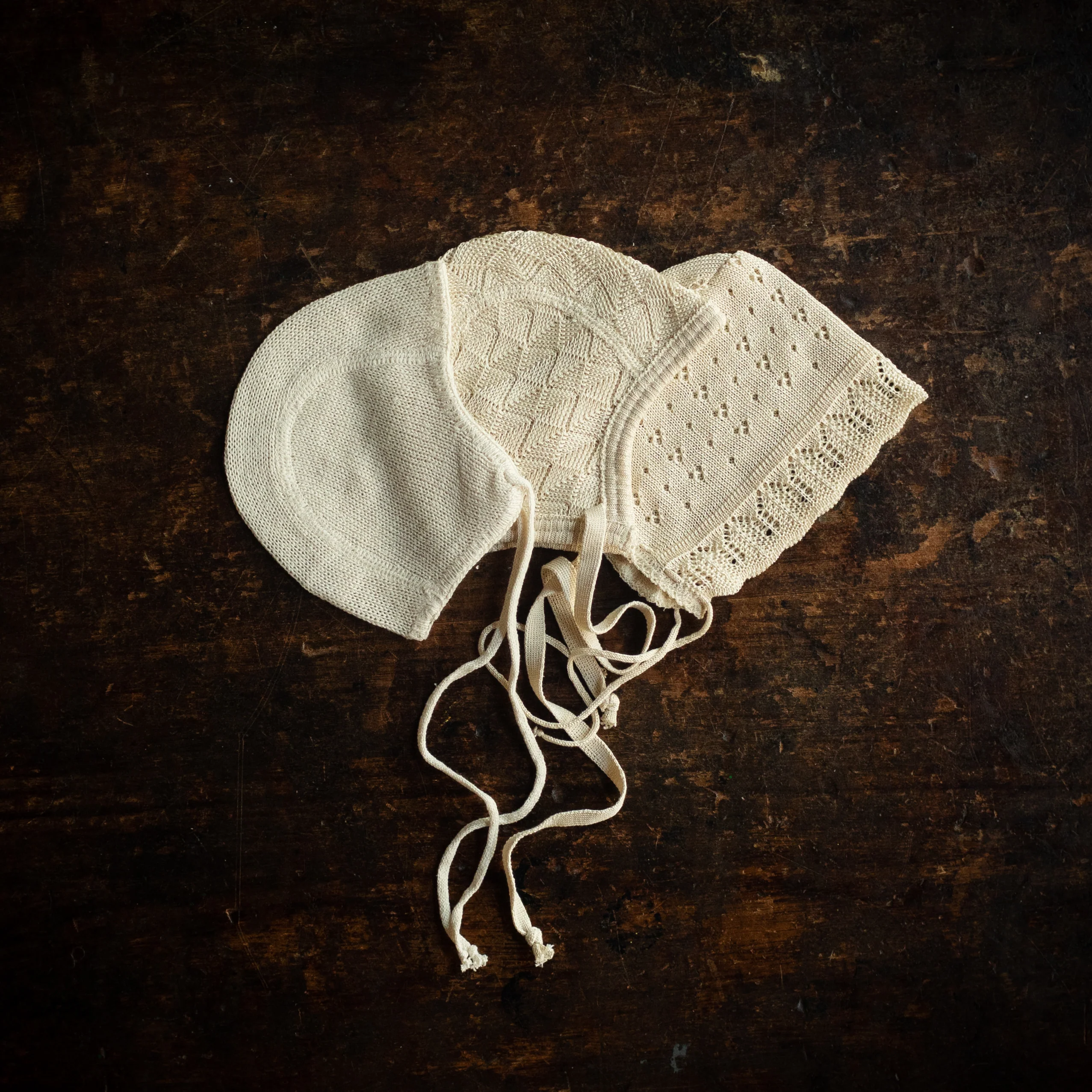 Baby Silk Bonnet - Natural - Image 4