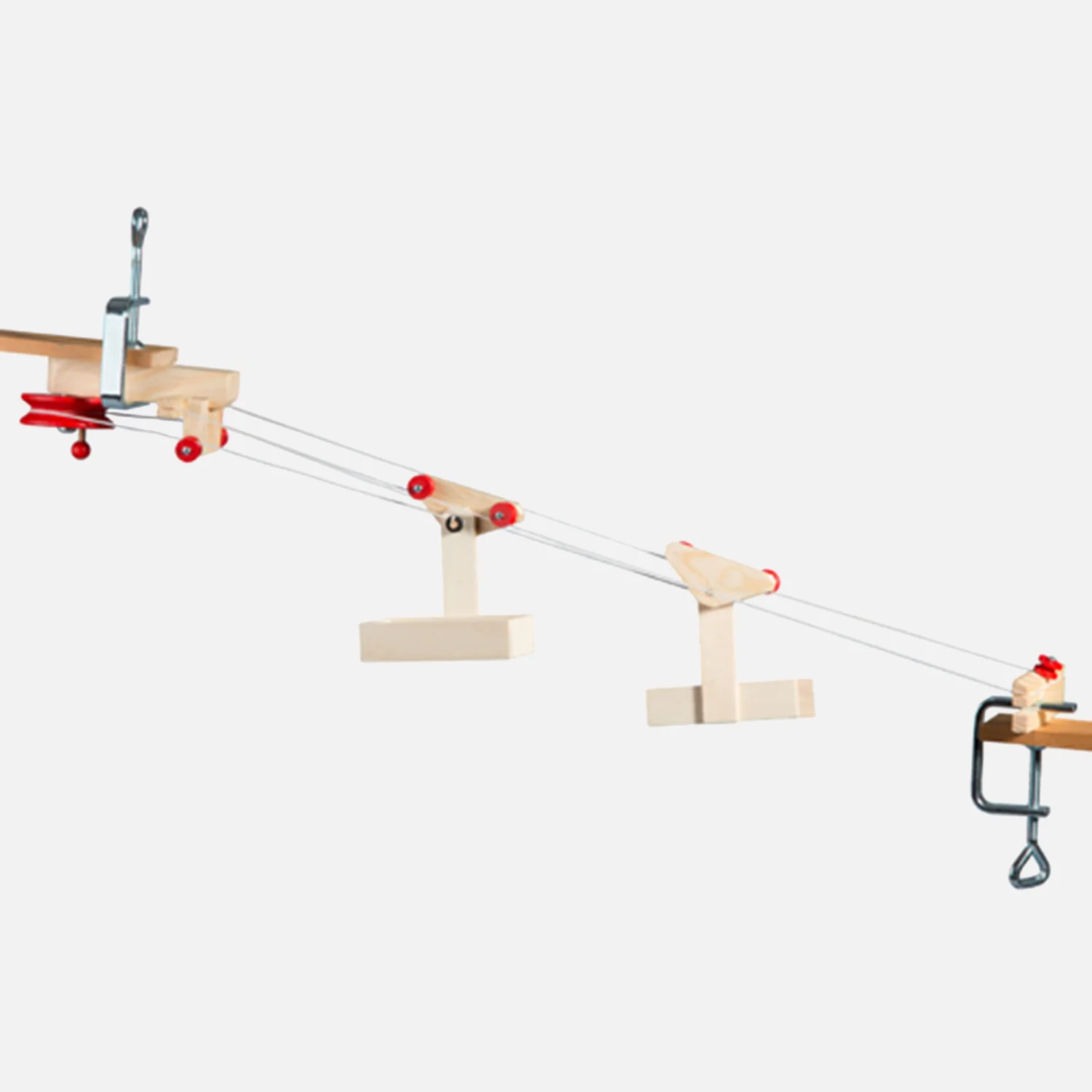 Wooden Mini Cable Car with 2 Gondalas and Station - Image 3