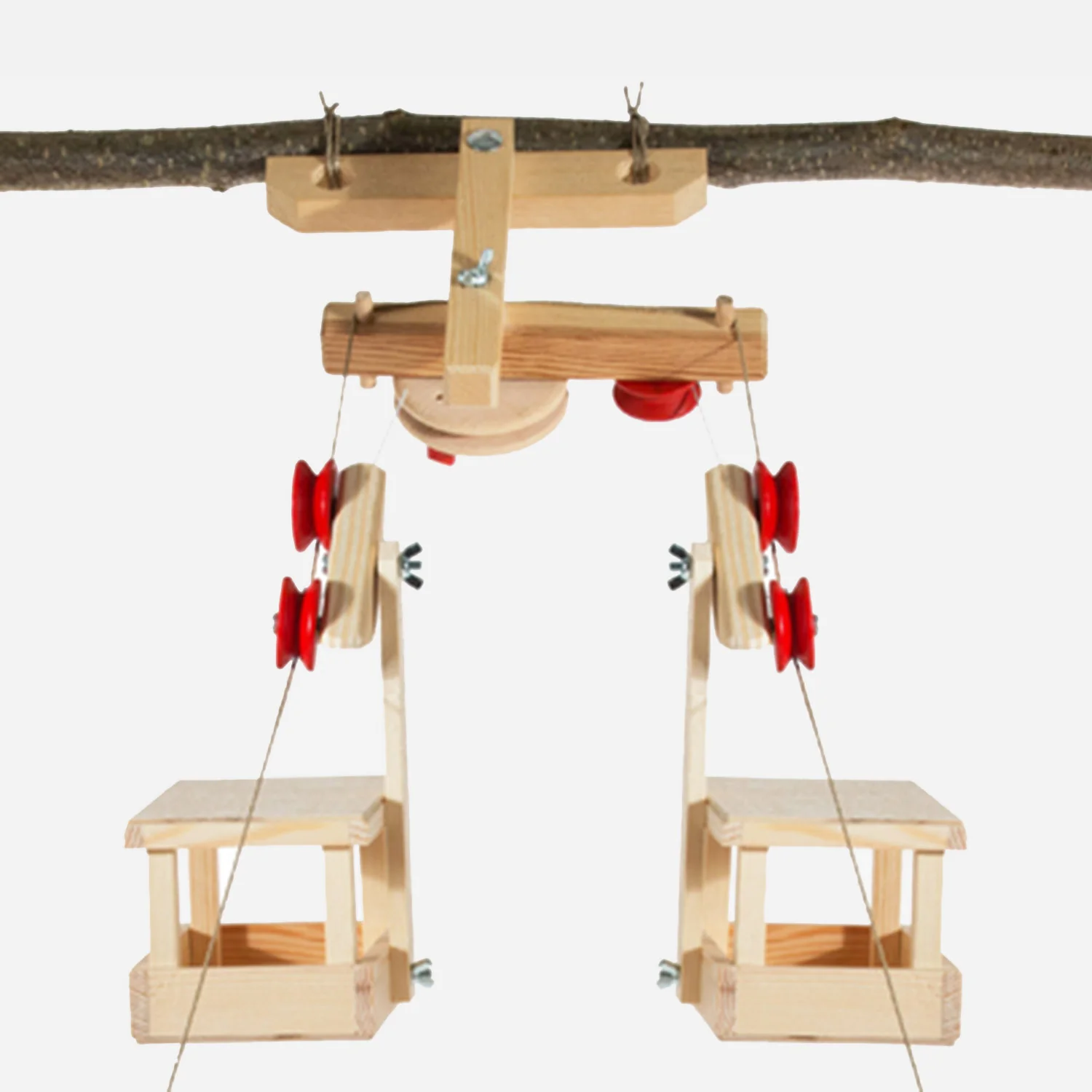 Wooden Big Shuttle Service Cable Car Set - Image 2