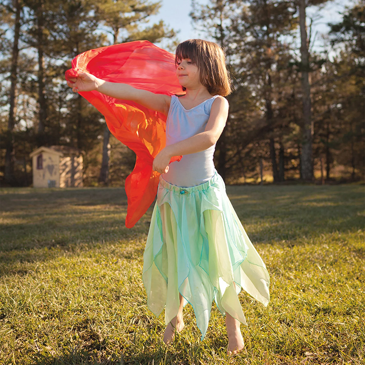 Large Enchanted Play Silks - Fire - Image 4