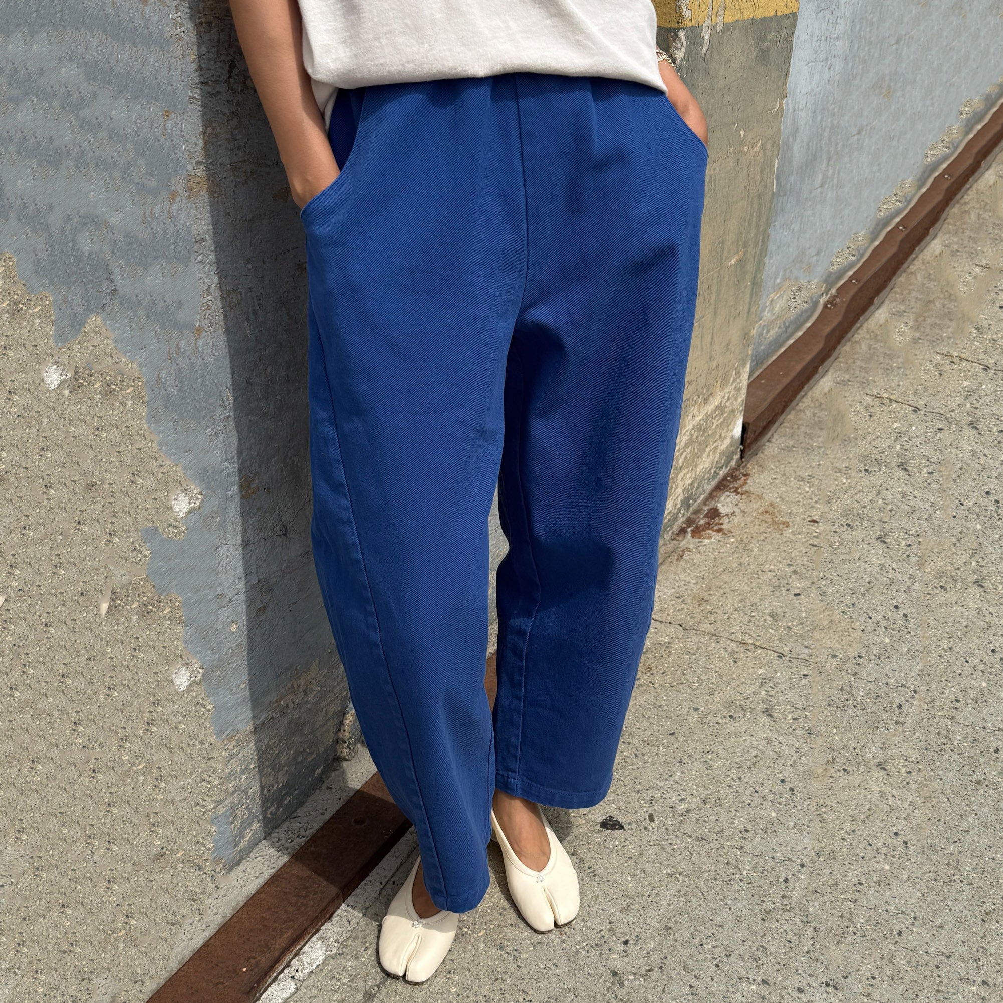 Women's Cotton Arc Pants - Azure
