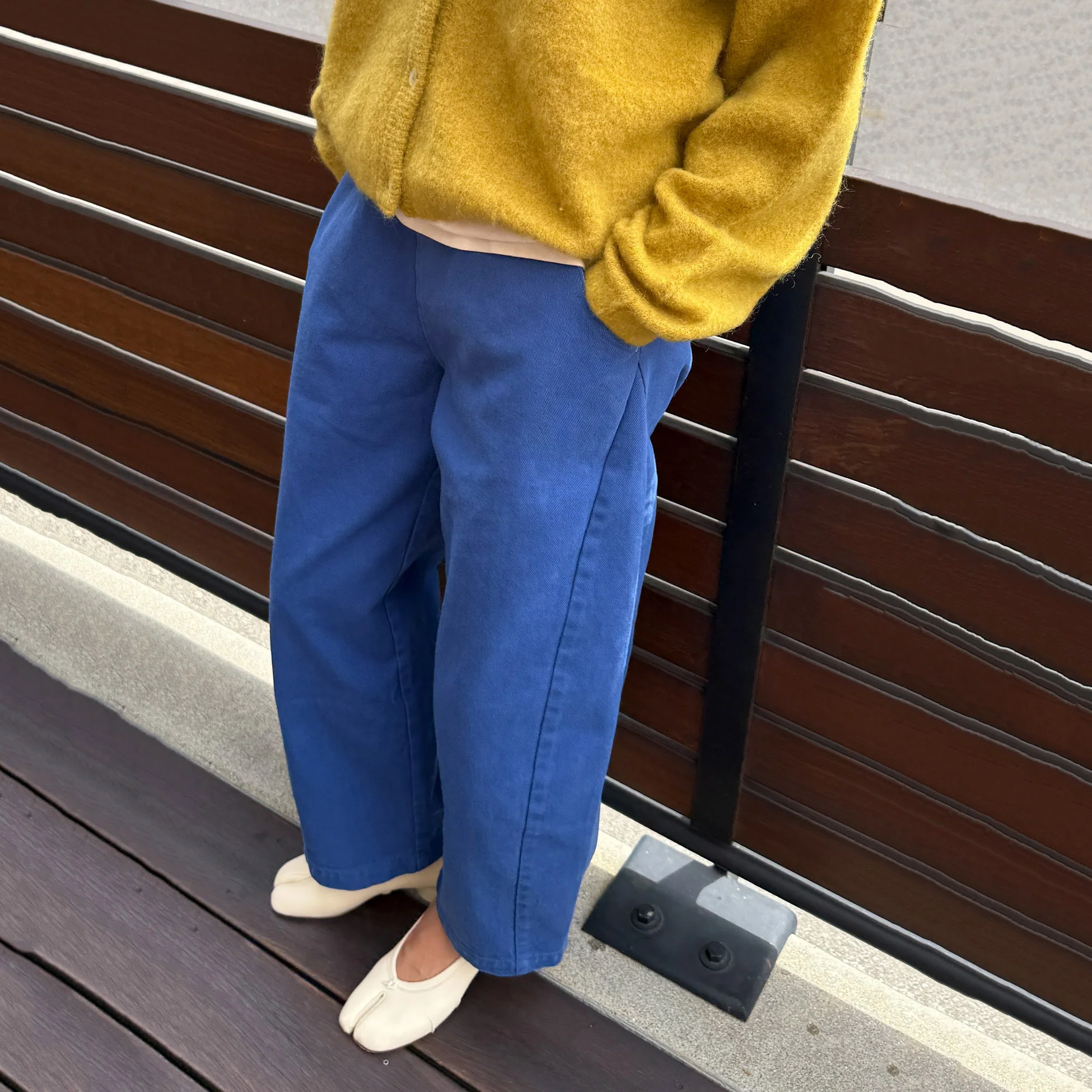 Women's Cotton Arc Pants - Azure - Image 3