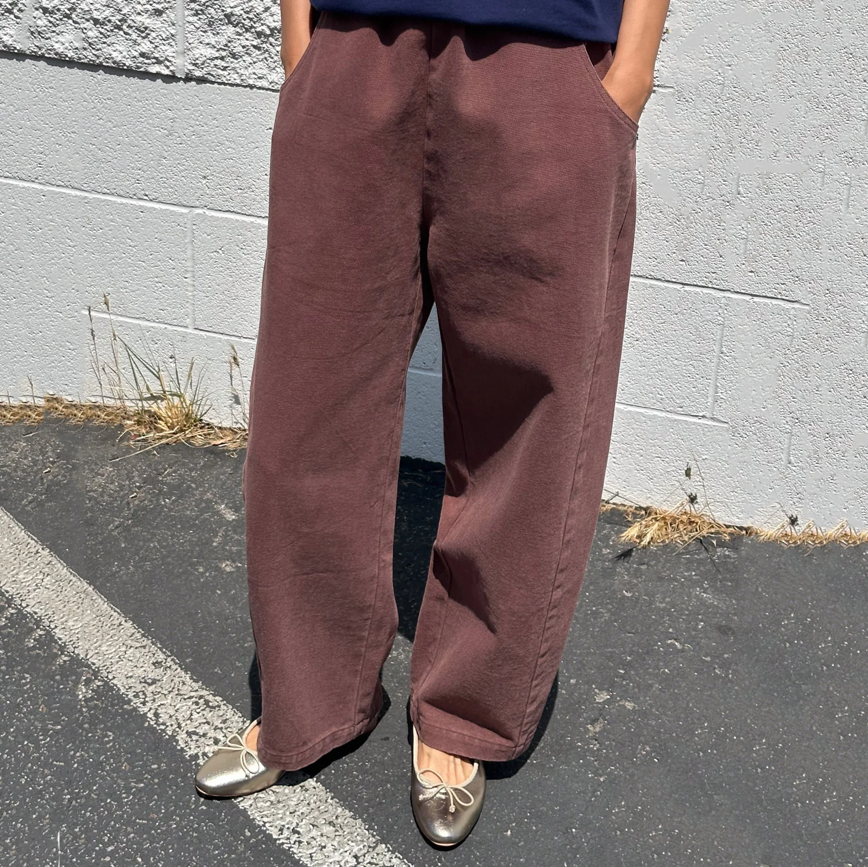 Women's Cotton Arc Pants - Chocolate - Image 5