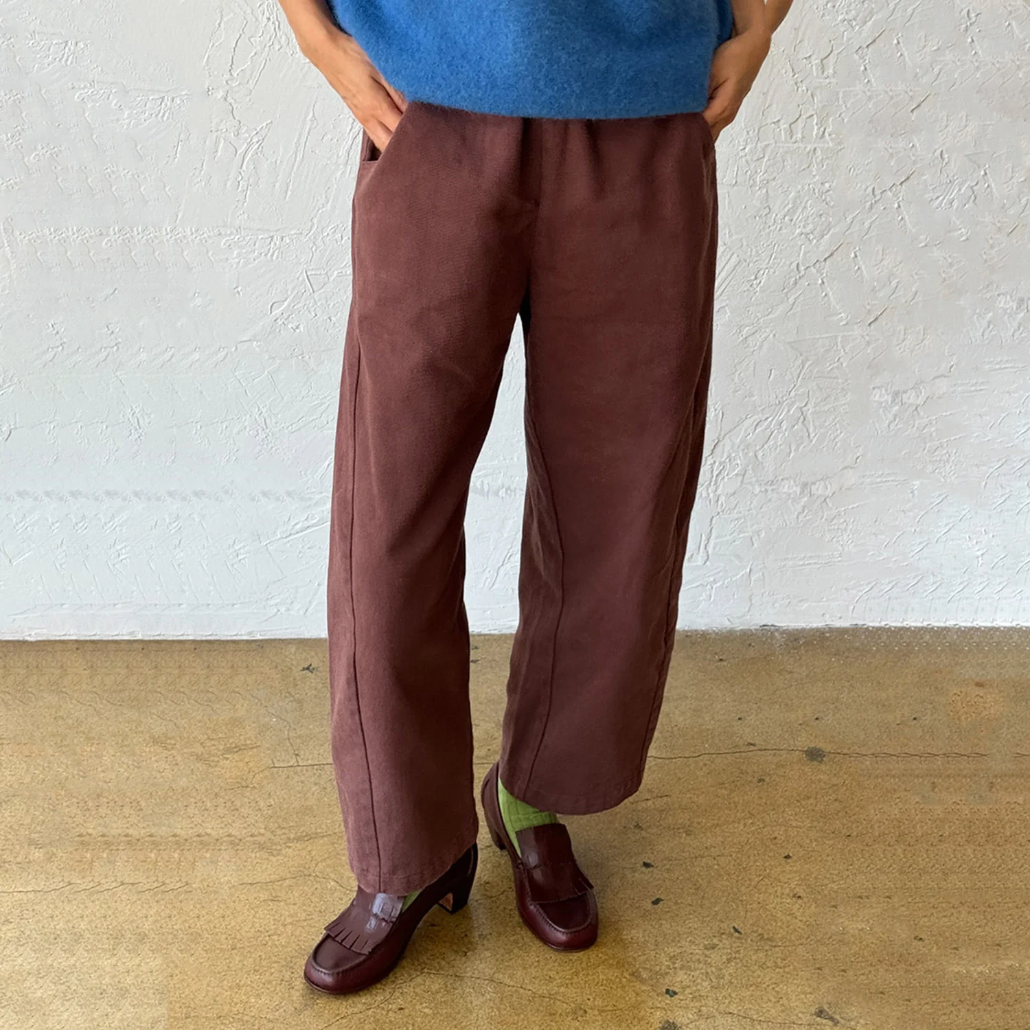 Women's Cotton Arc Pants - Chocolate - Image 6