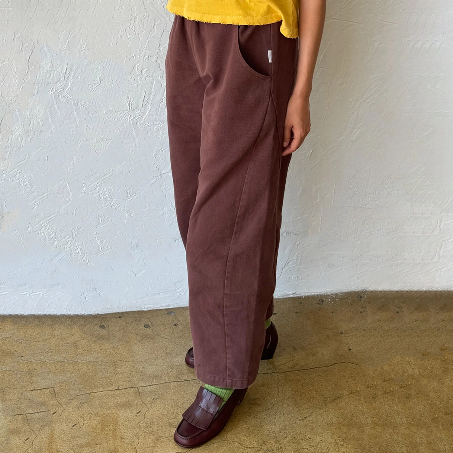 Women's Cotton Arc Pants - Chocolate - Image 7