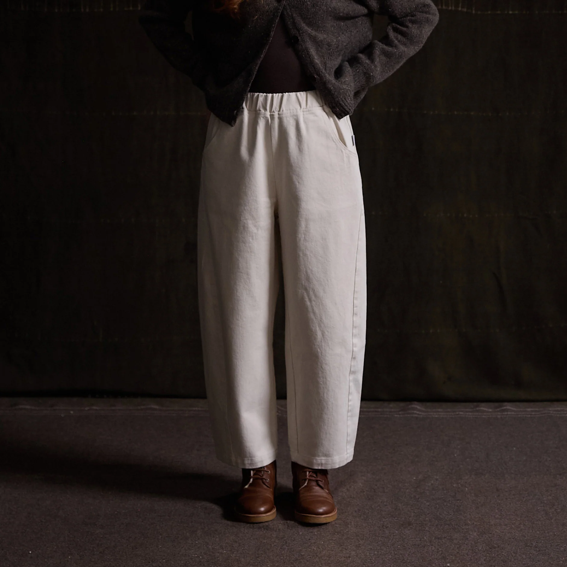 Women's Cotton Arc Pants - Naturel - Image 10