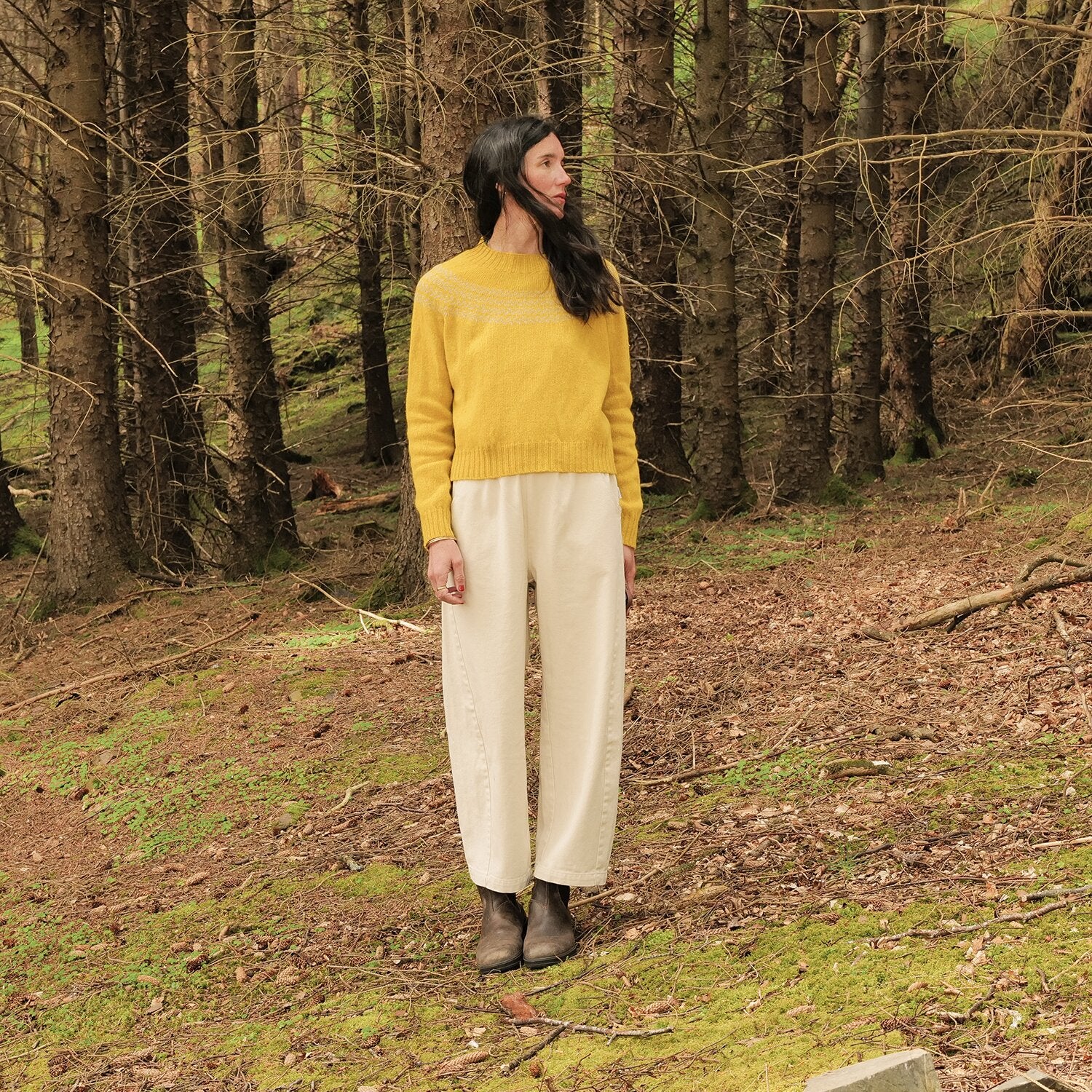 Women's Cotton Arc Pants - Naturel - Image 4