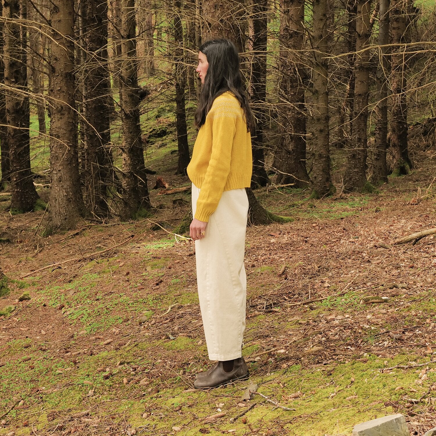 Women's Cotton Arc Pants - Naturel - Image 5