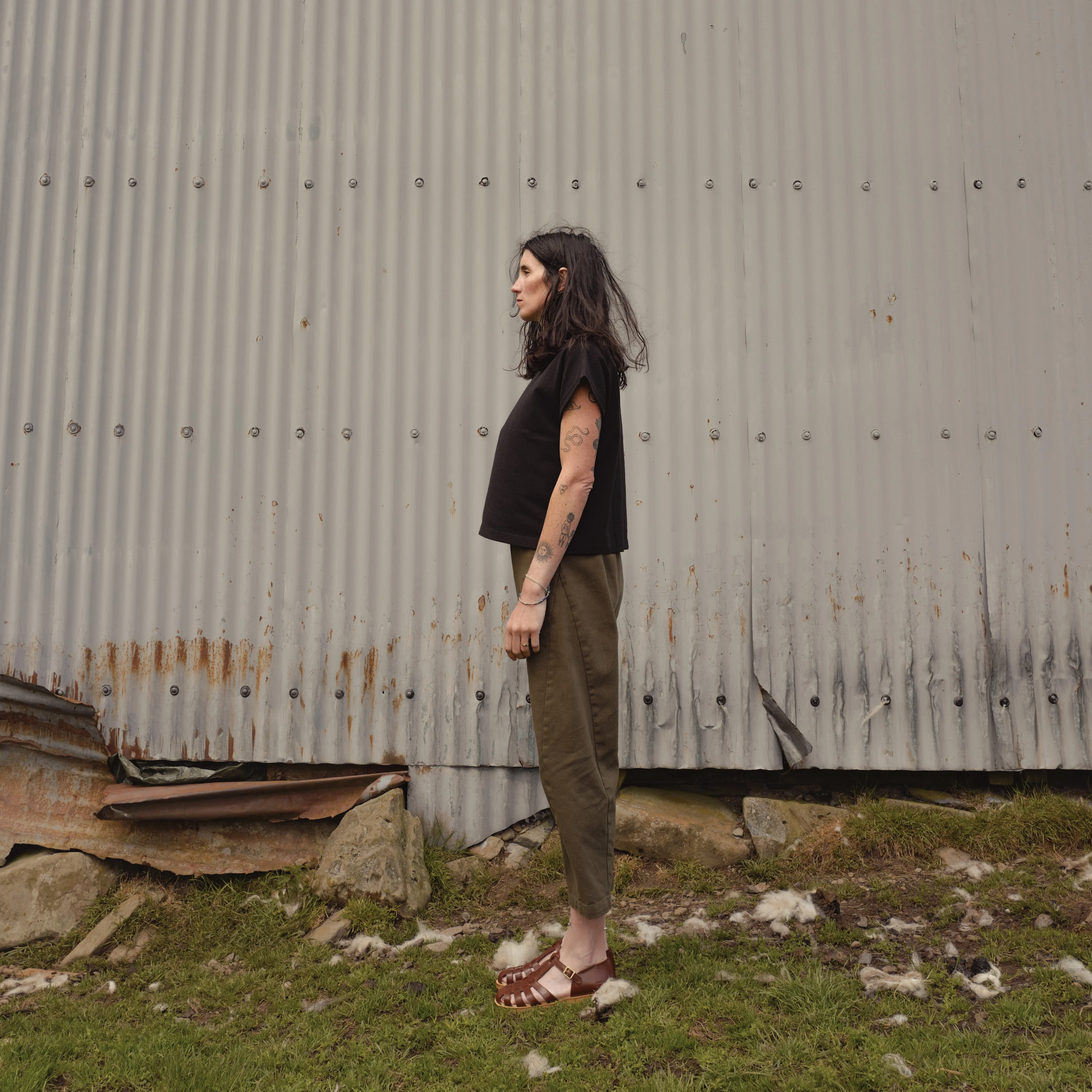 Women's Cotton Arc Pants - Olive Canvas - Image 11
