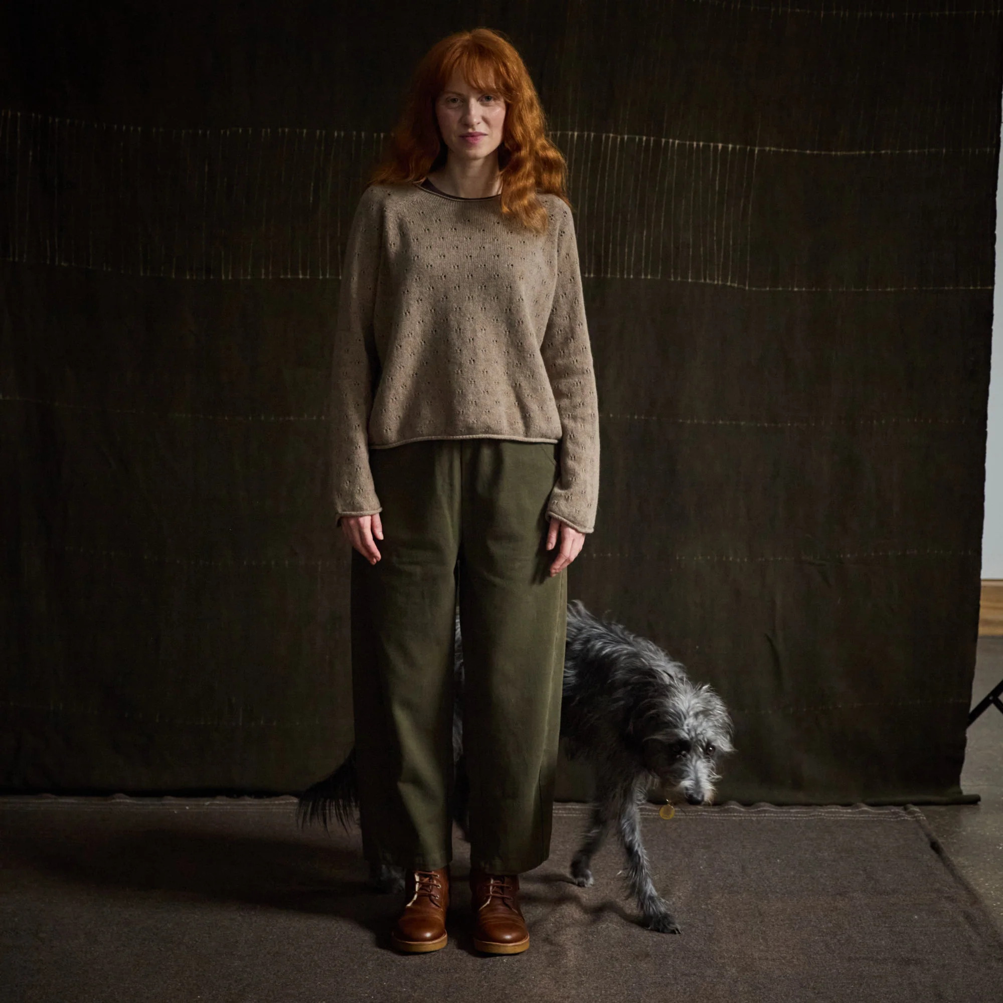 Women's Cotton Arc Pants - Olive Canvas - Image 12