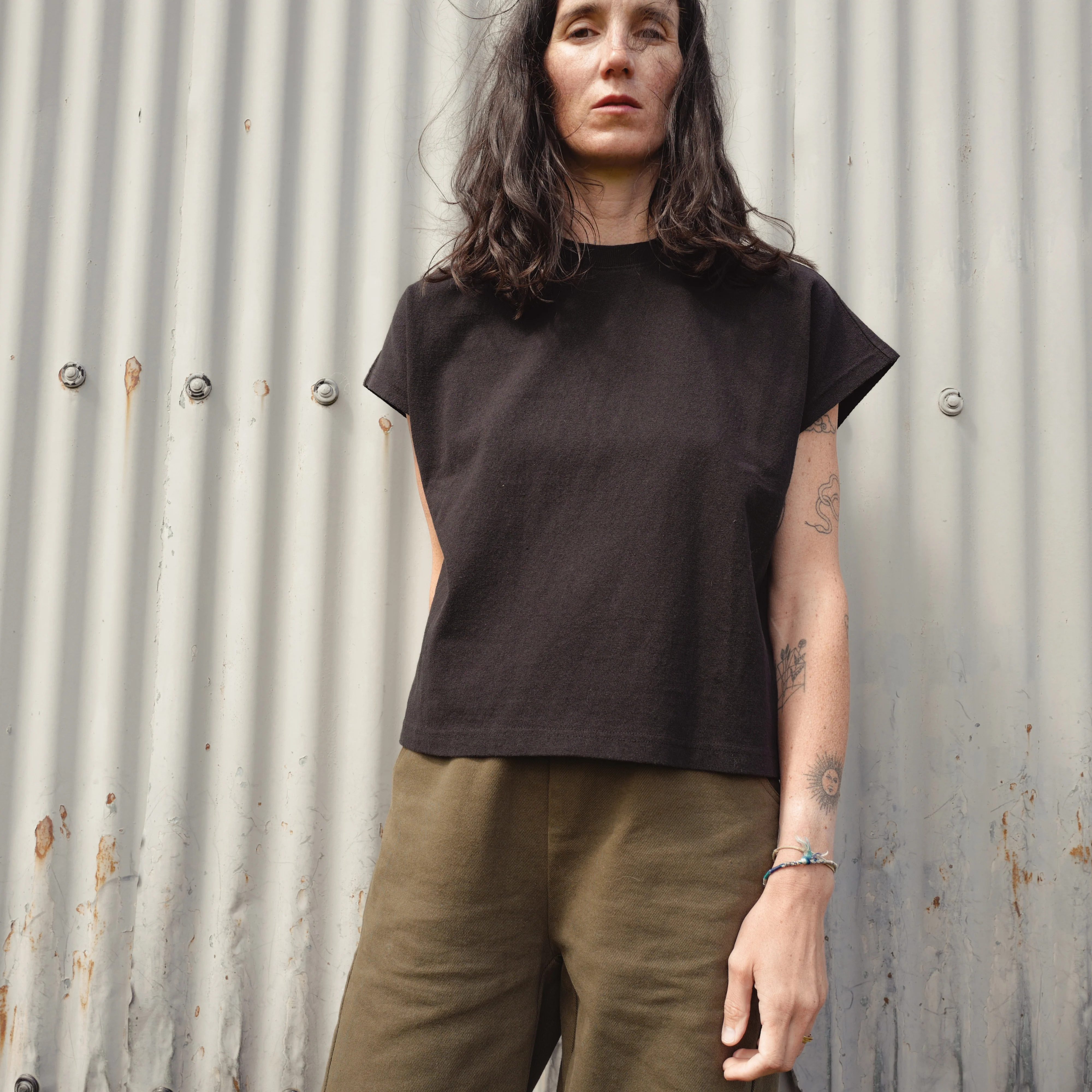 Women's Cotton Arc Pants - Olive Canvas - Image 5