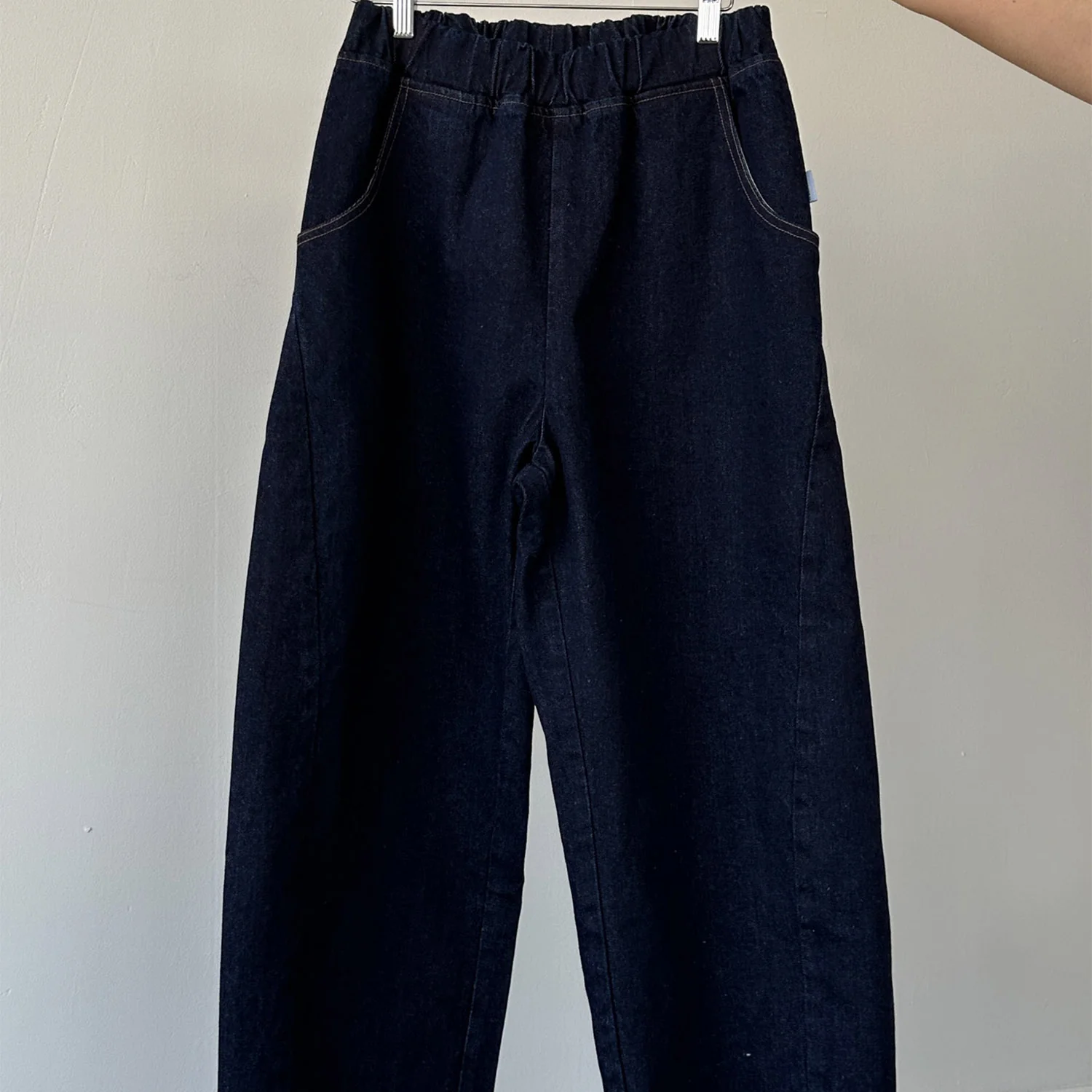 Women's Cotton Arc Pants - Raw Denim - Image 3