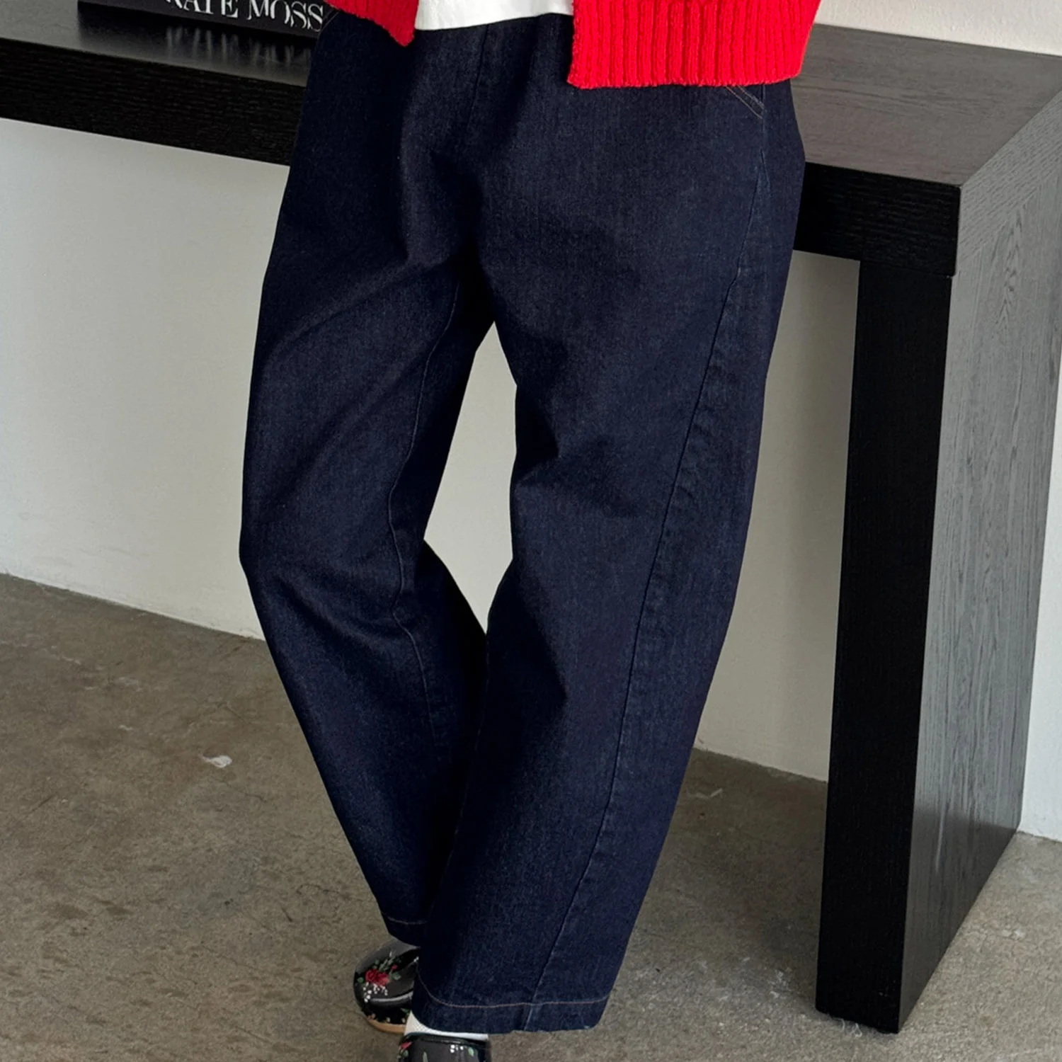 Women's Cotton Arc Pants - Raw Denim - Image 4