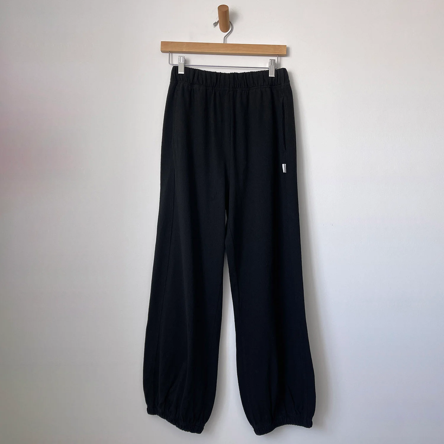 Women's Cotton Balloon Pants - Black - Image 2