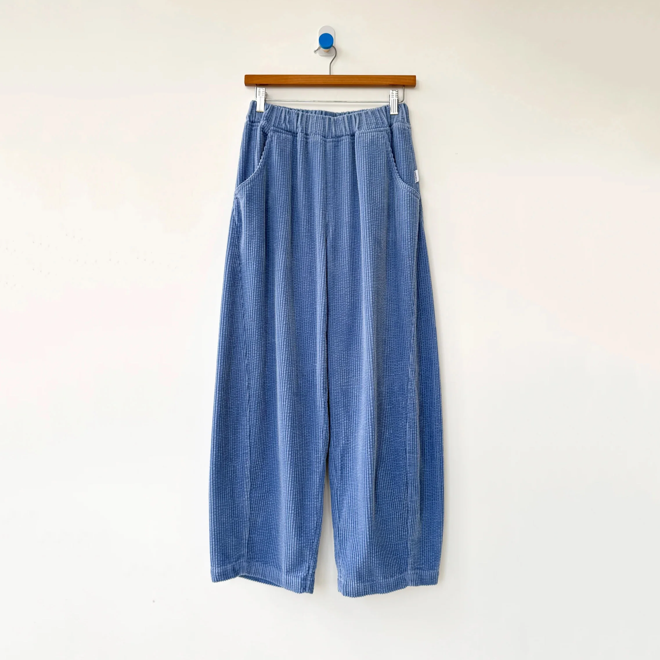 Women's Cotton Corduroy Arc Pants - Blue - Image 5